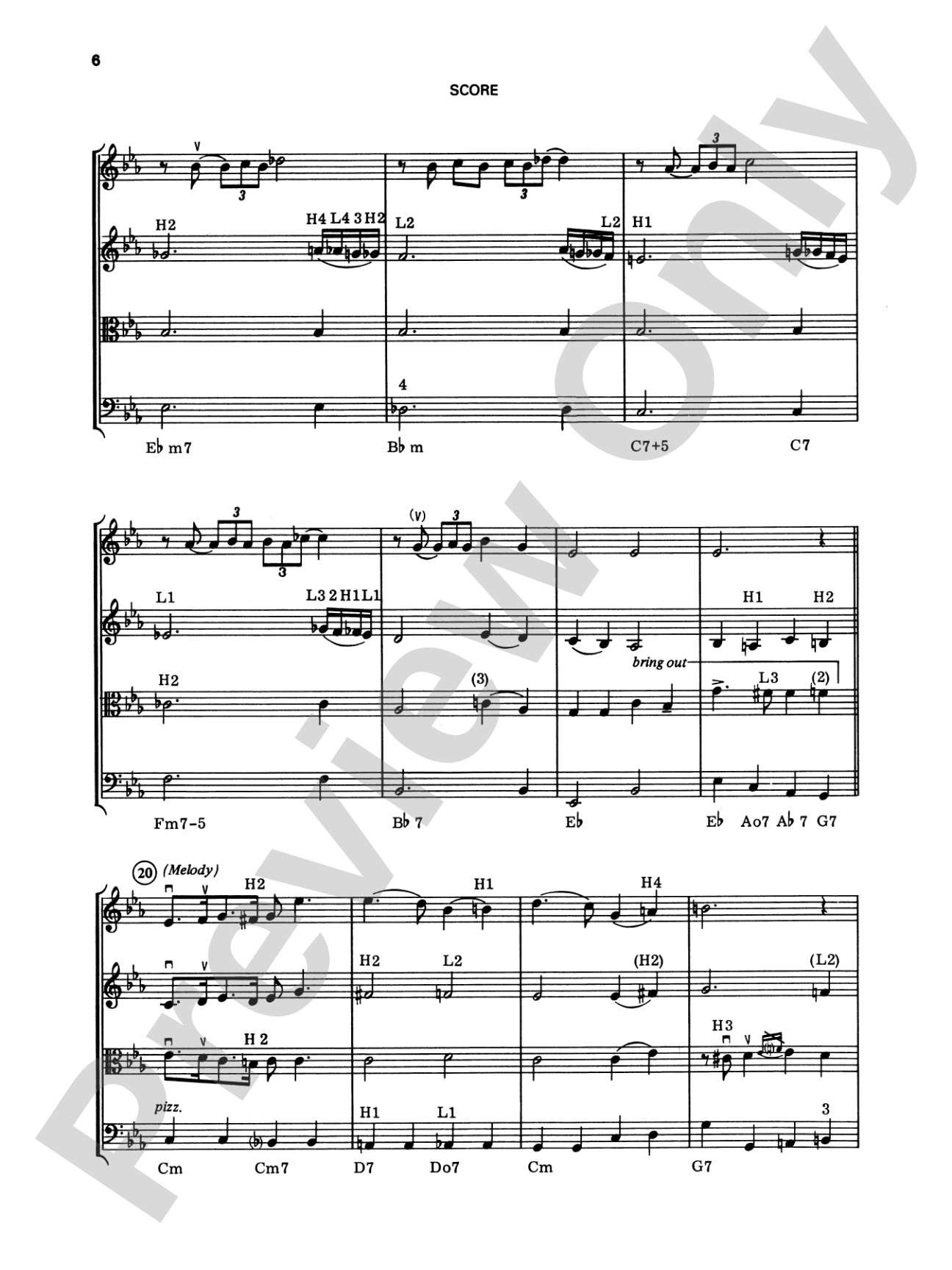 George Gershwin: String Quartet Full Score & Parts