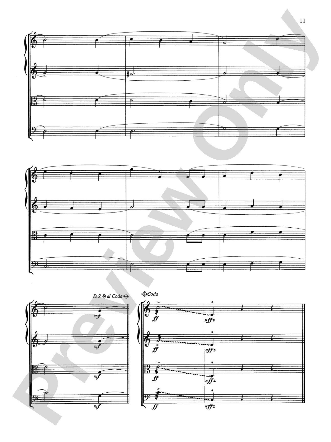 Popular Yuletide Favorites: String Quartet Full Score & Parts