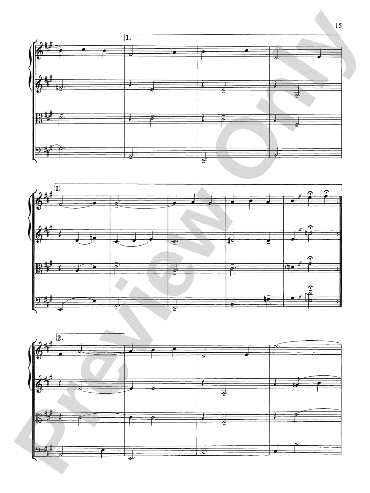 Popular Yuletide Favorites: String Quartet Full Score & Parts