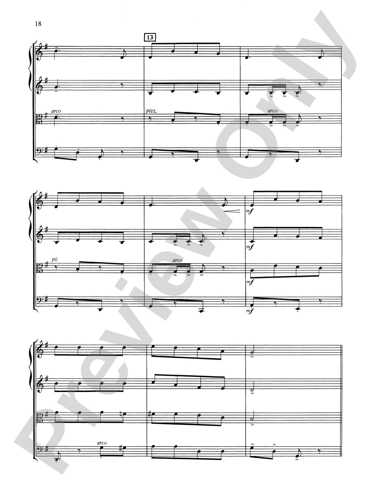 Popular Yuletide Favorites: String Quartet Full Score & Parts