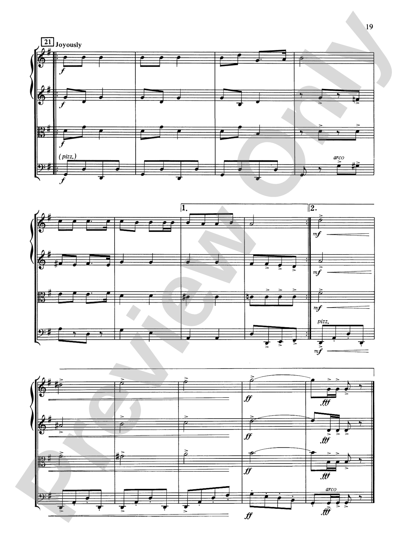 Popular Yuletide Favorites: String Quartet Full Score & Parts