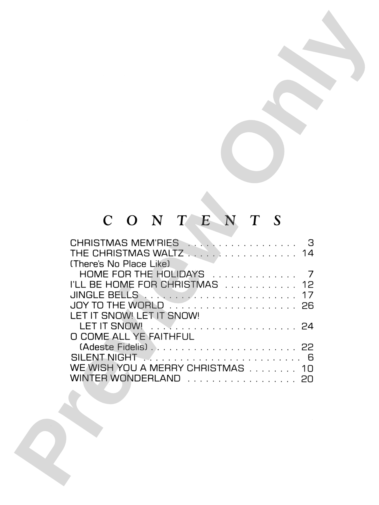 Popular Yuletide Favorites: String Quartet Full Score & Parts