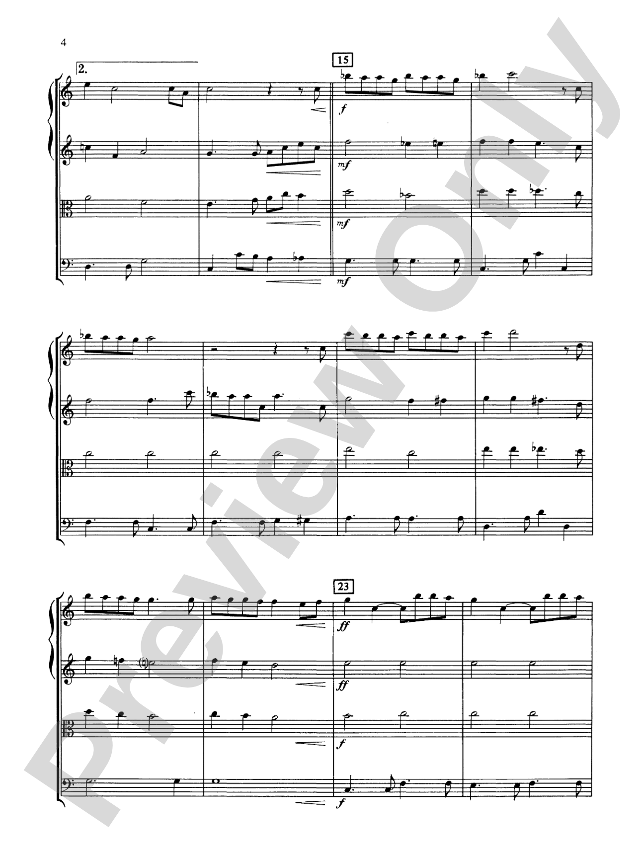 Popular Yuletide Favorites: String Quartet Full Score & Parts
