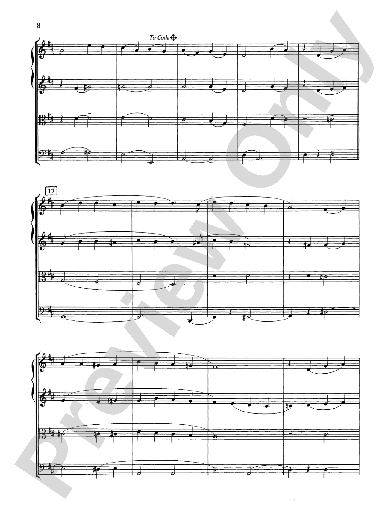 Popular Yuletide Favorites: String Quartet Full Score & Parts