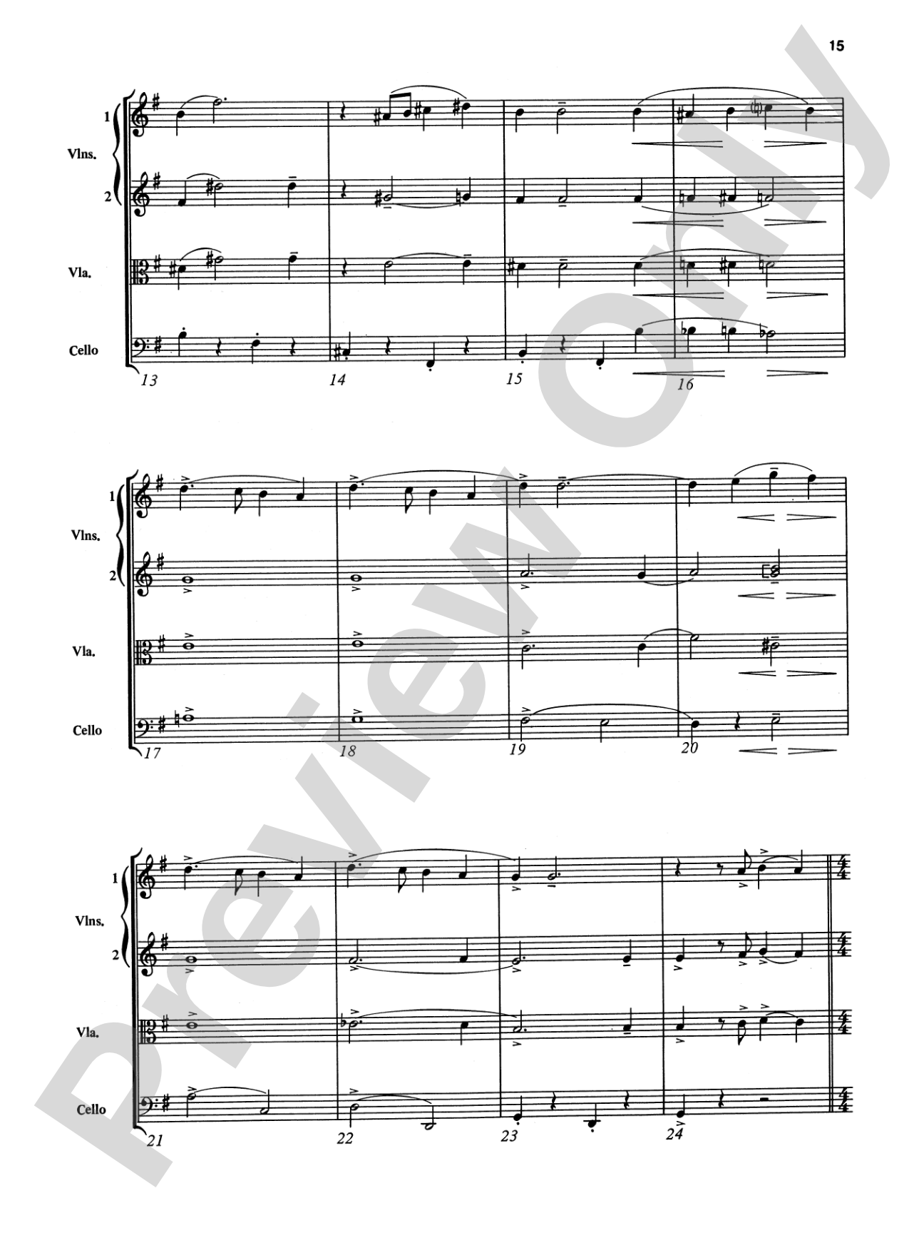 The Man I Love and Other George Gershwin Classics: String Quartet Full Score & Parts