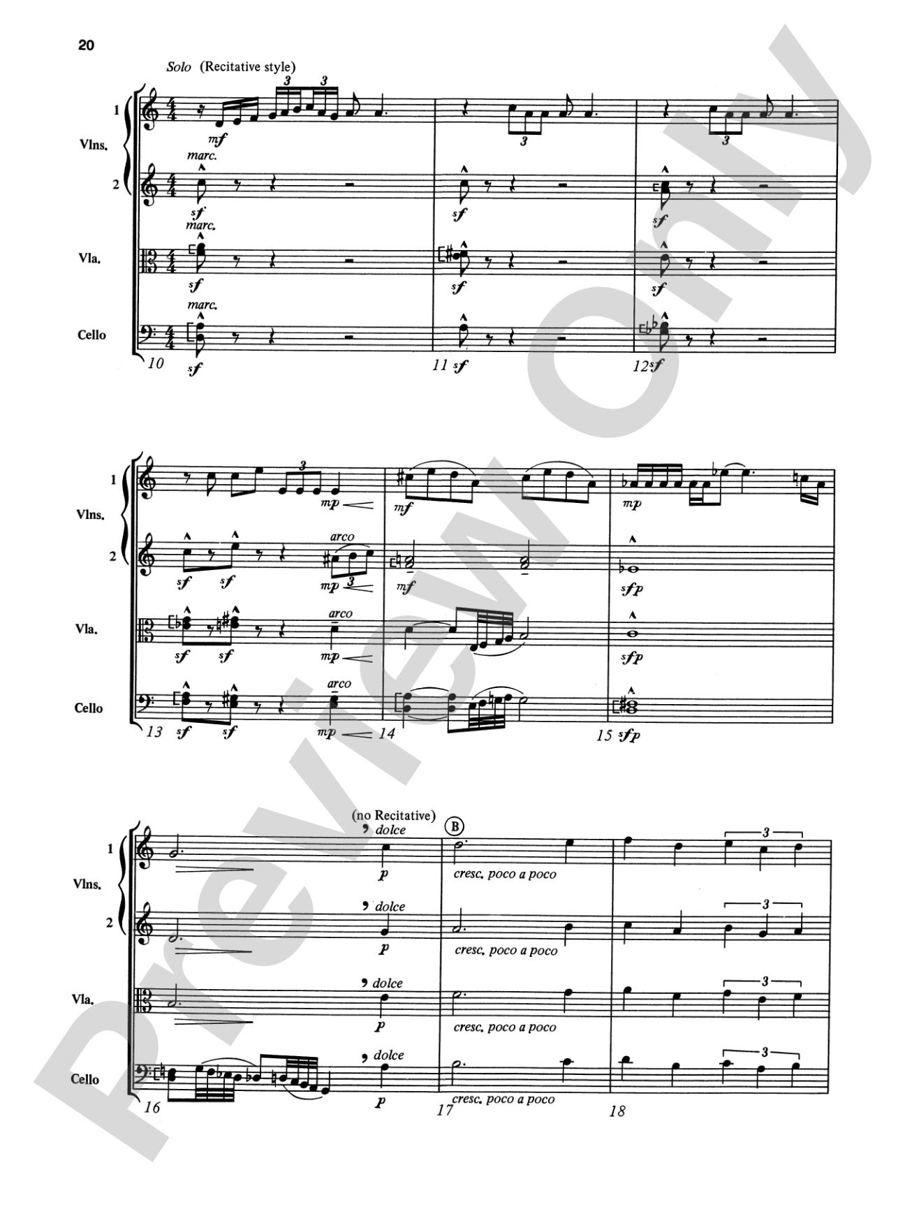 The Man I Love and Other George Gershwin Classics: String Quartet Full Score & Parts
