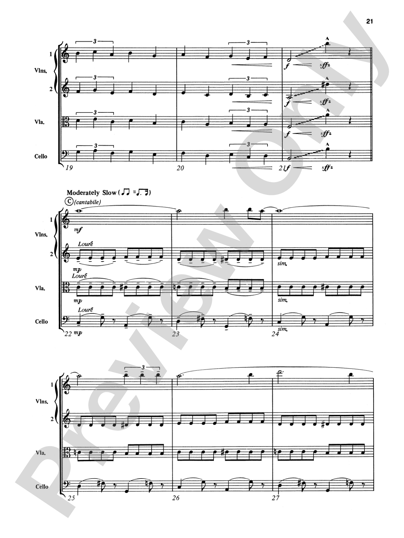 The Man I Love and Other George Gershwin Classics: String Quartet Full Score & Parts