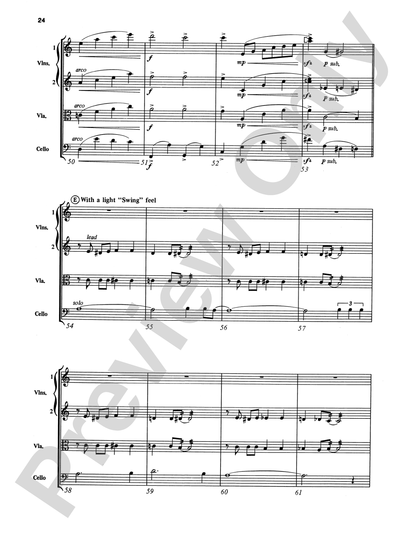 The Man I Love and Other George Gershwin Classics: String Quartet Full Score & Parts