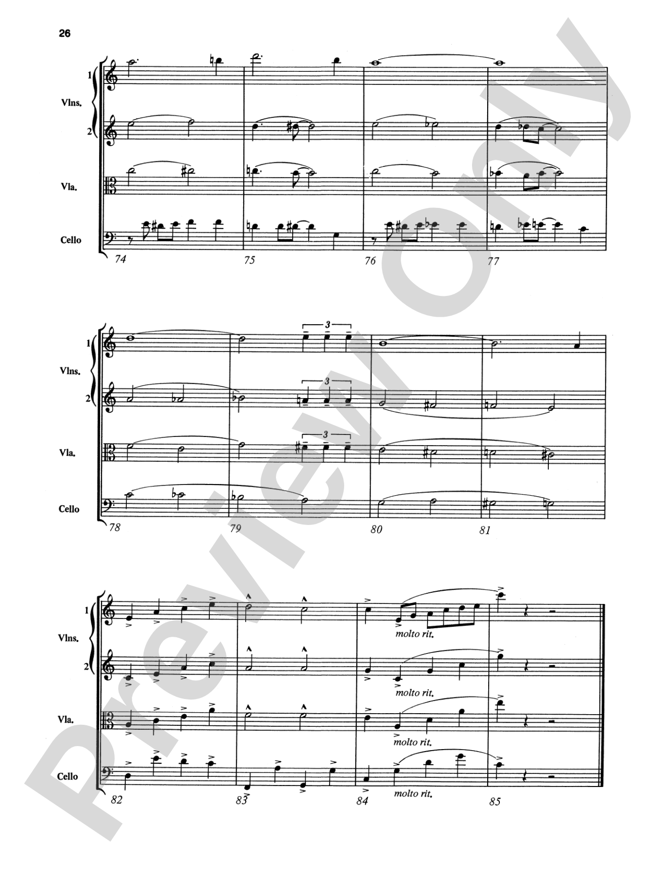 The Man I Love and Other George Gershwin Classics: String Quartet Full Score & Parts