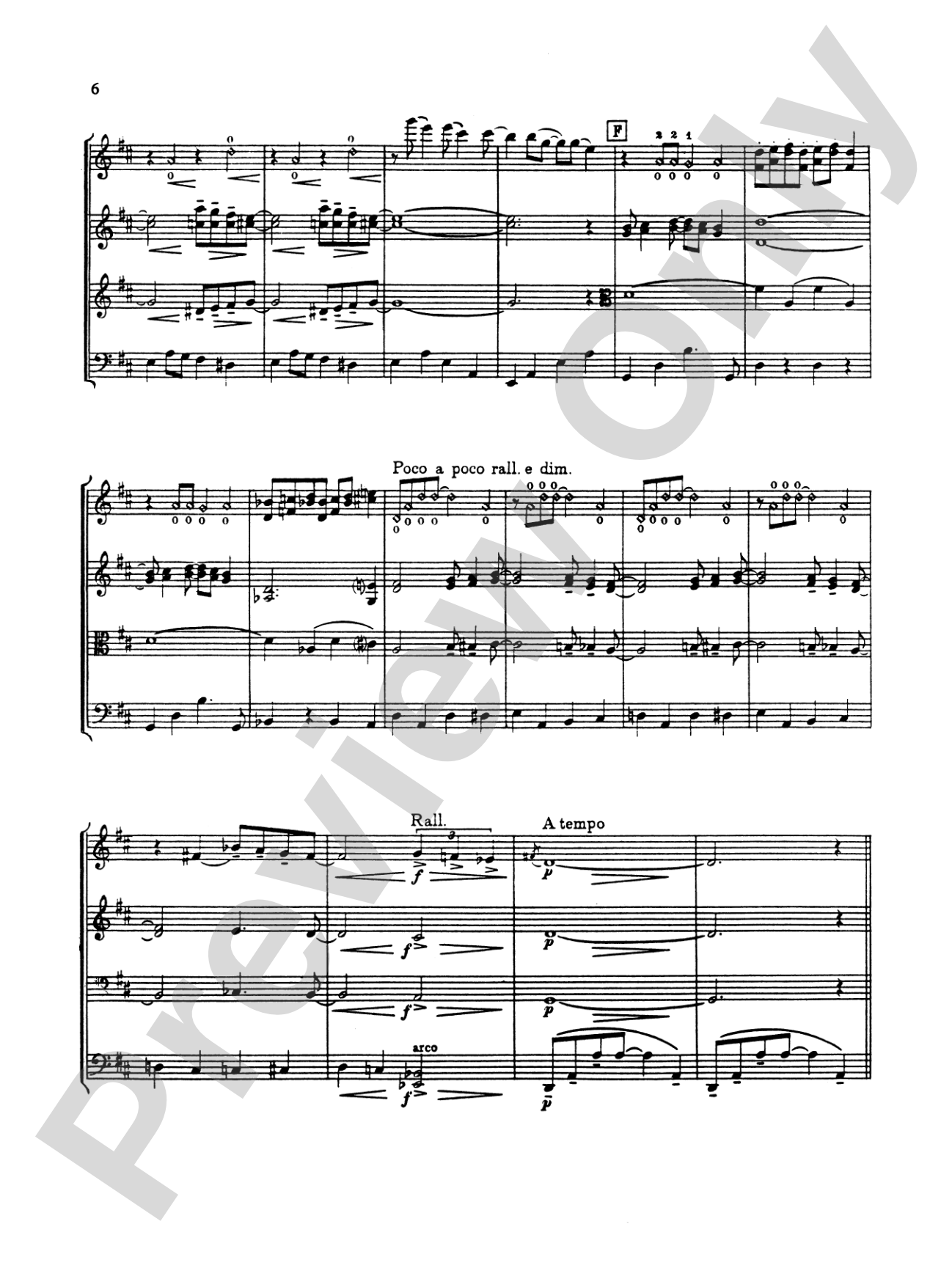 Lullaby: String Quartet Full Score & Parts