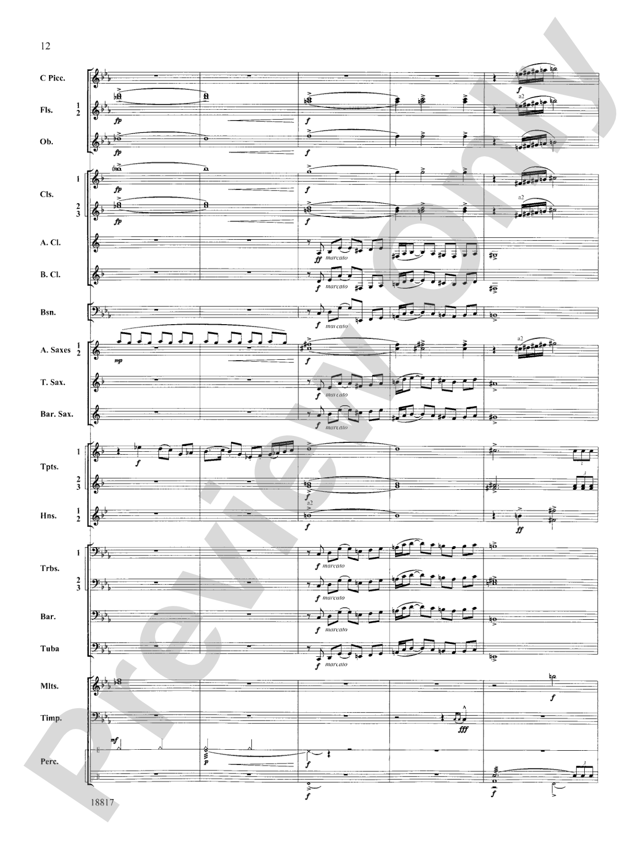 Northwest Rising: Concert Band Conductor Score & Parts