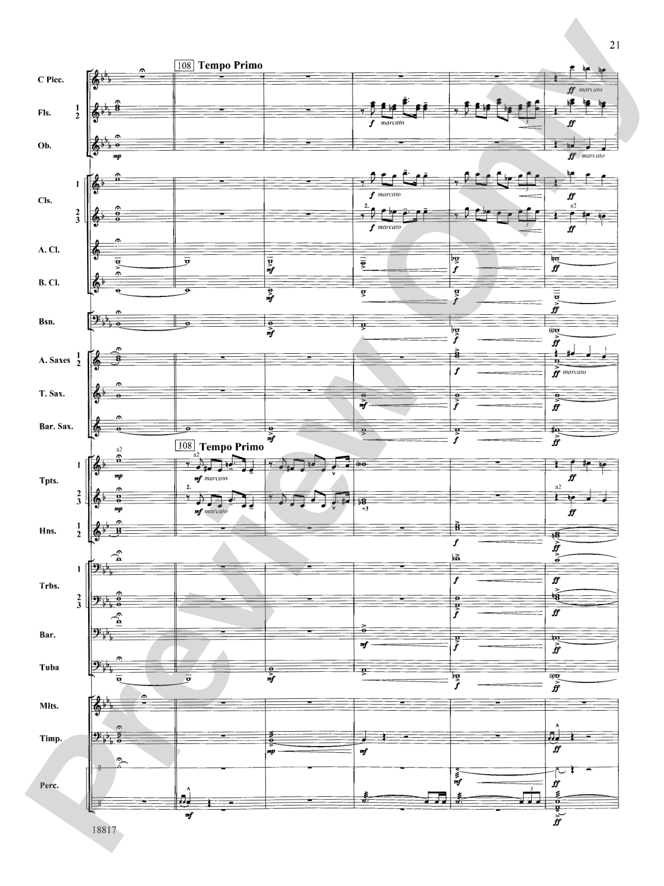 Northwest Rising: Concert Band Conductor Score & Parts