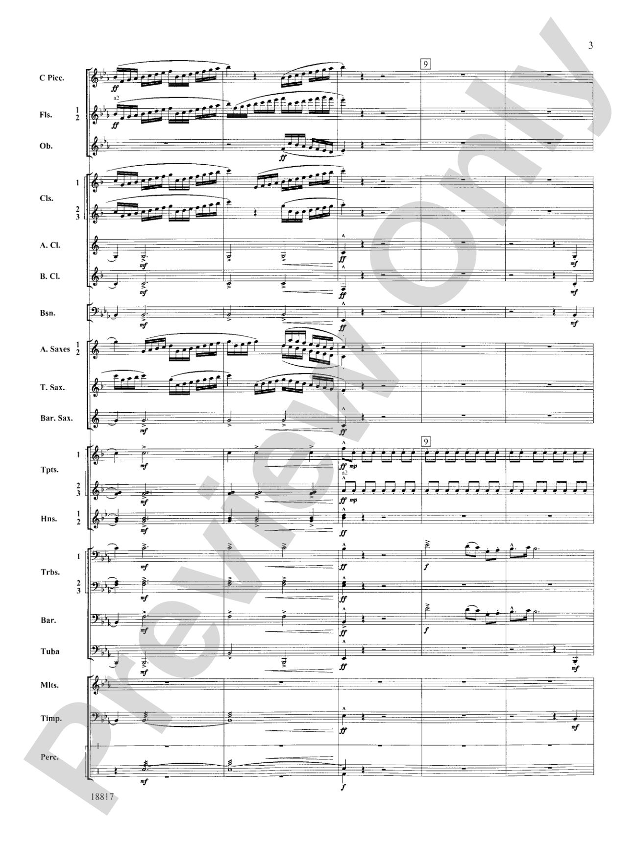 Northwest Rising: Concert Band Conductor Score & Parts