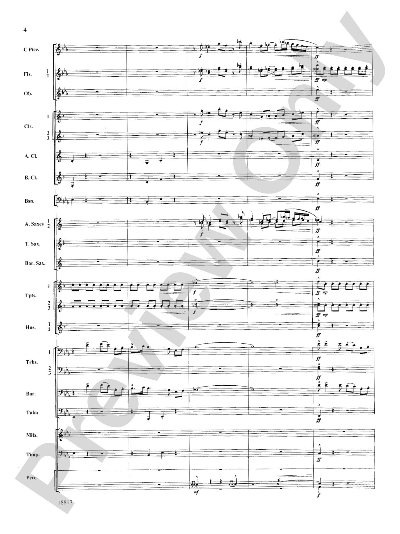 Northwest Rising: Concert Band Conductor Score & Parts