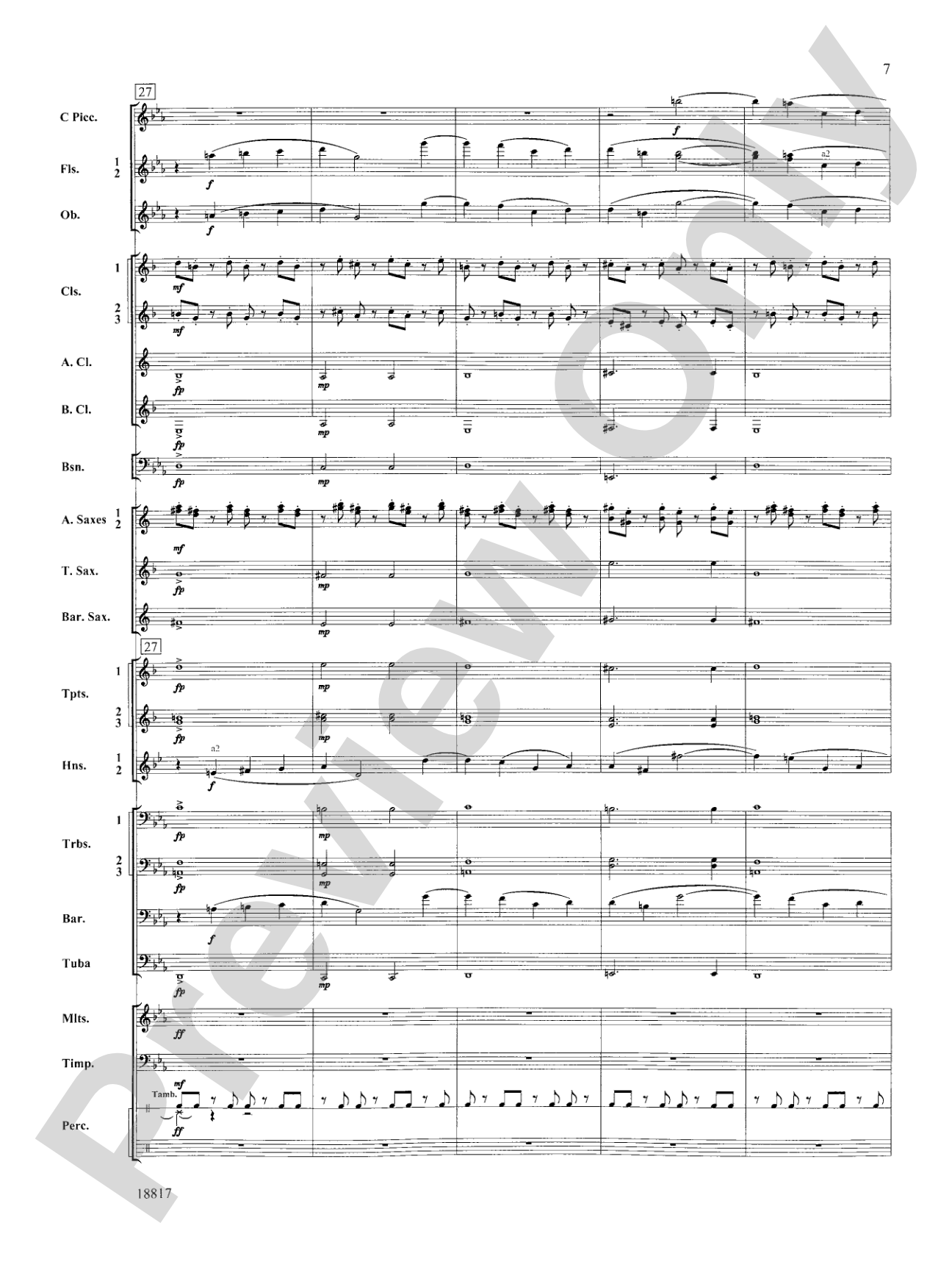 Northwest Rising: Concert Band Conductor Score & Parts