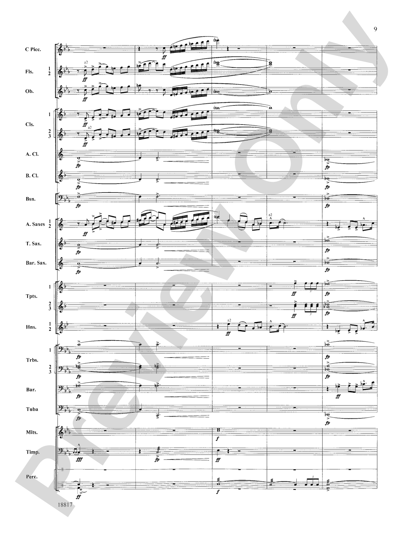 Northwest Rising: Concert Band Conductor Score & Parts