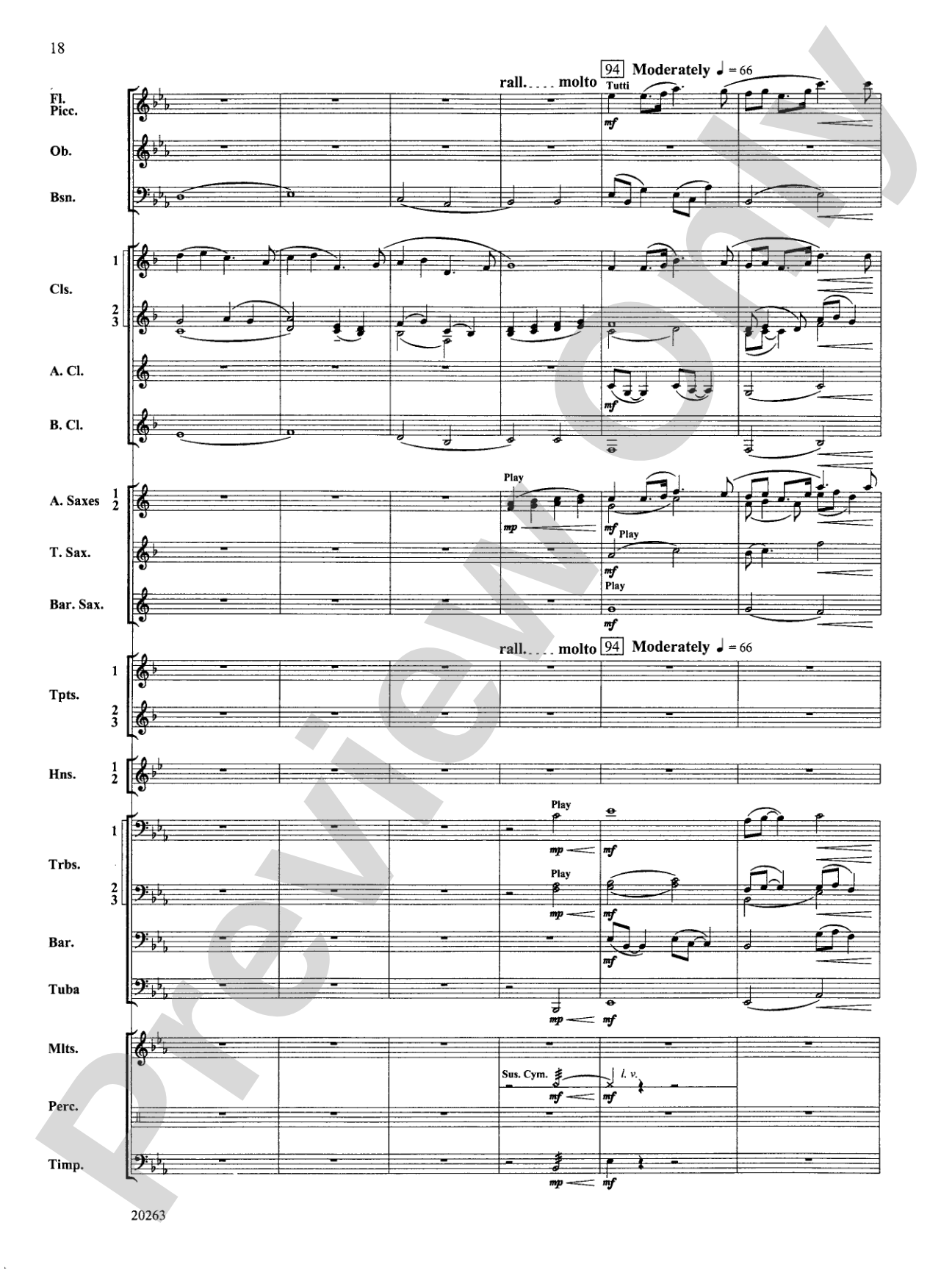 A Simple Celebration: Concert Band Conductor Score & Parts