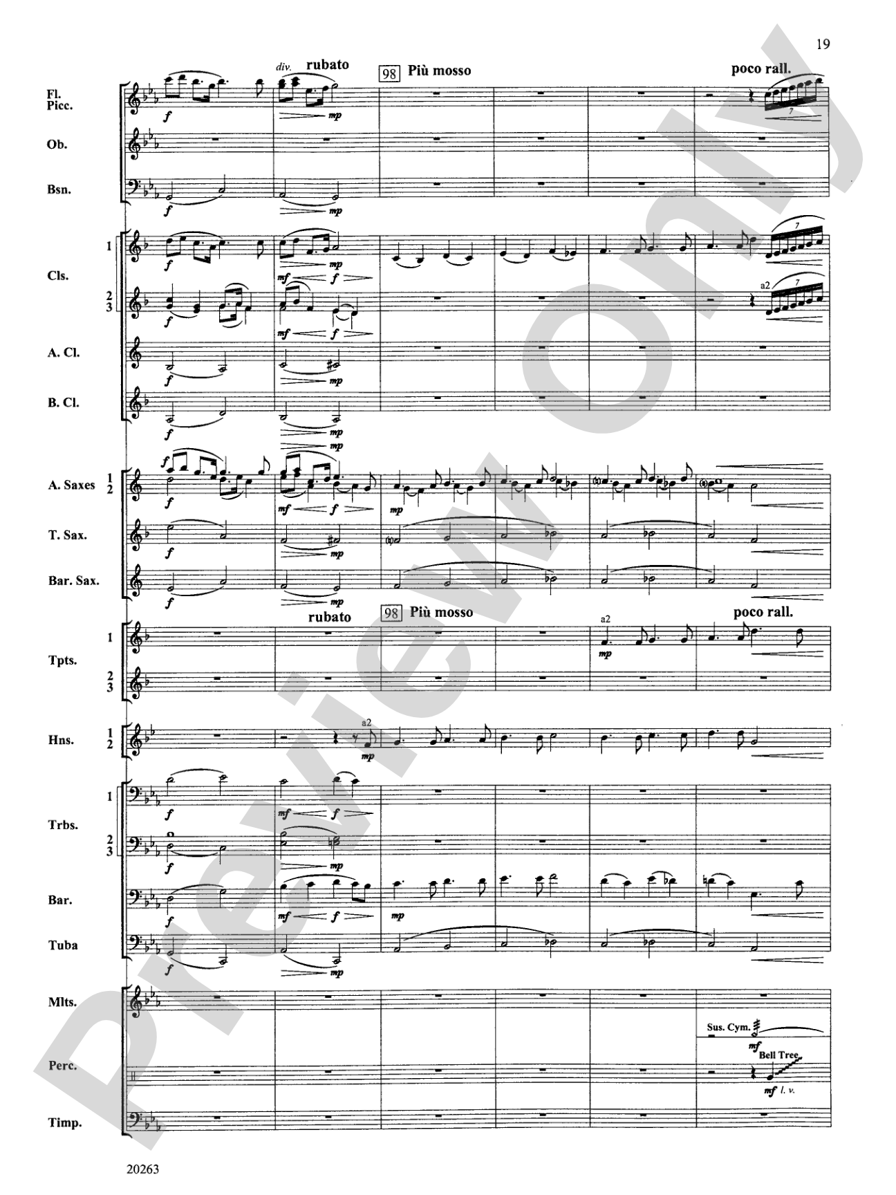 A Simple Celebration: Concert Band Conductor Score & Parts