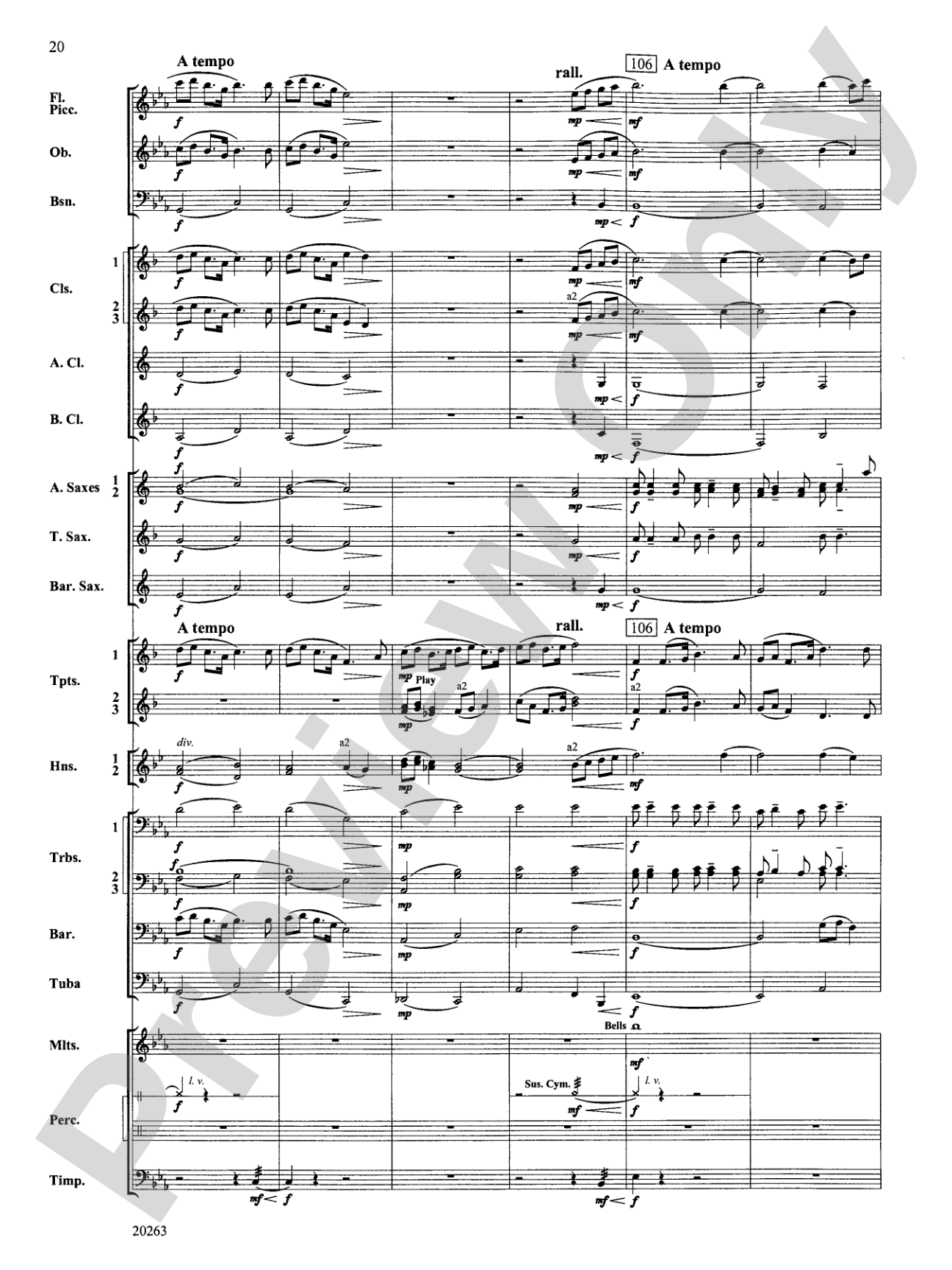 A Simple Celebration: Concert Band Conductor Score & Parts