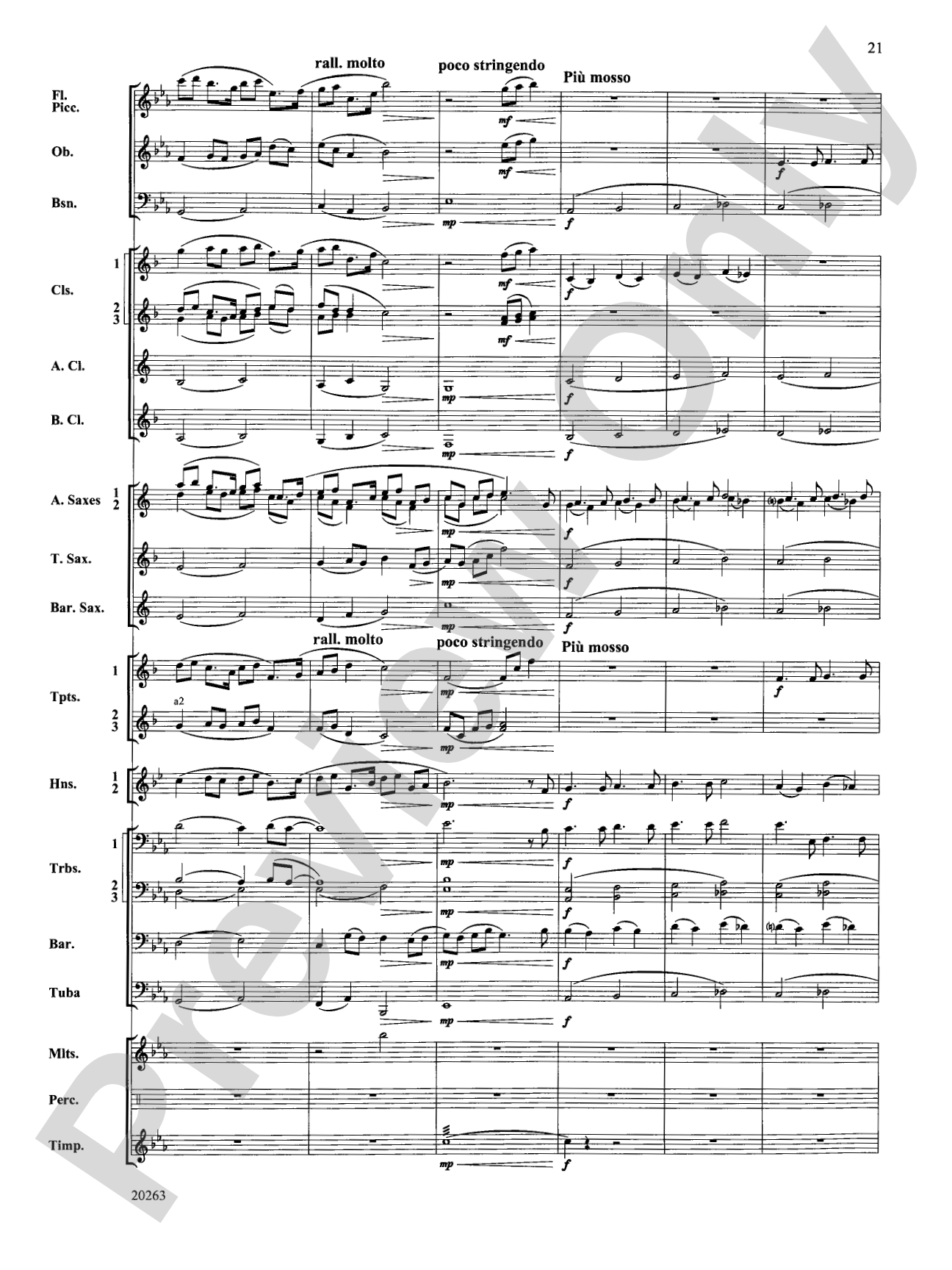 A Simple Celebration: Concert Band Conductor Score & Parts