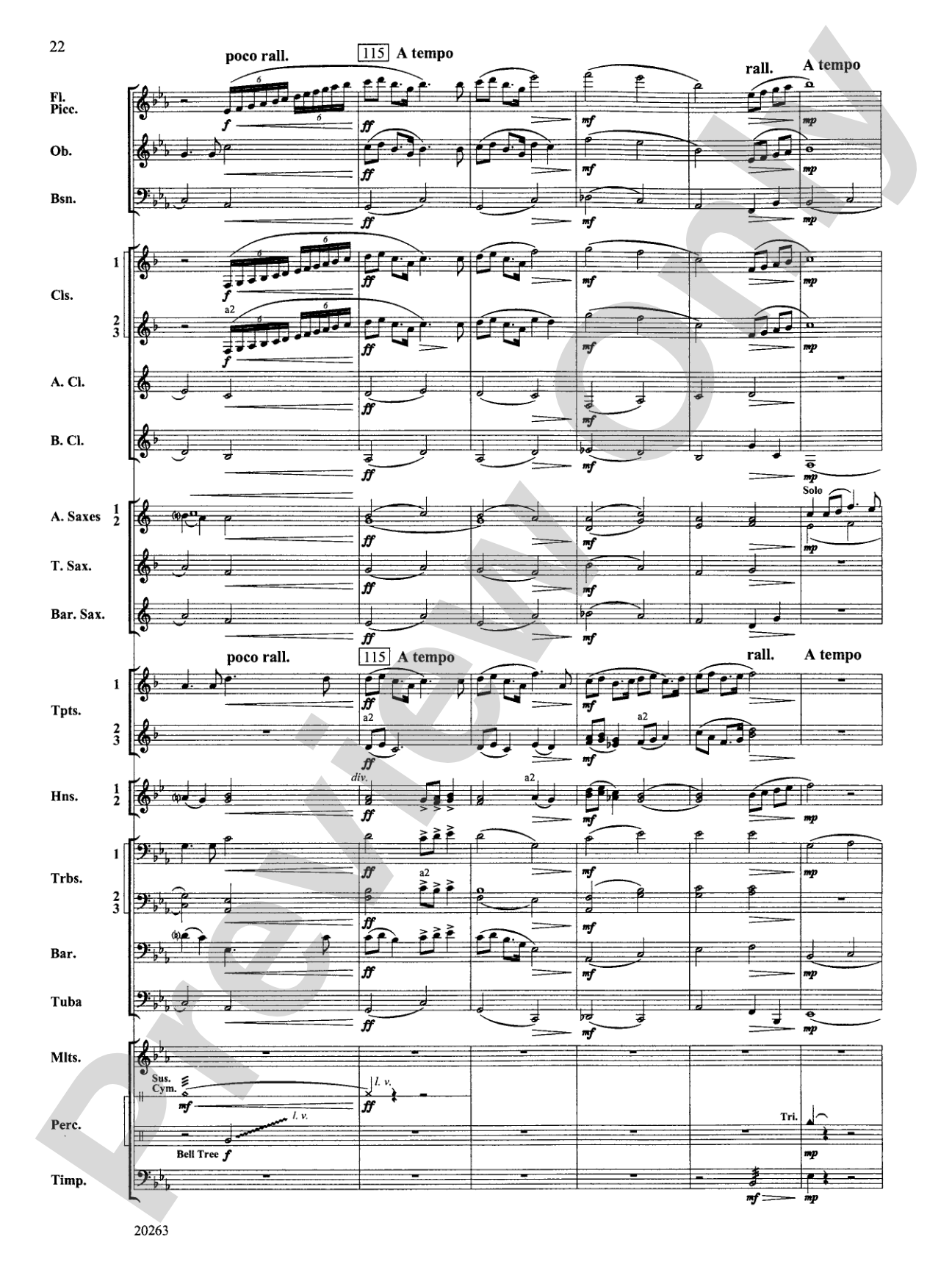 A Simple Celebration: Concert Band Conductor Score & Parts