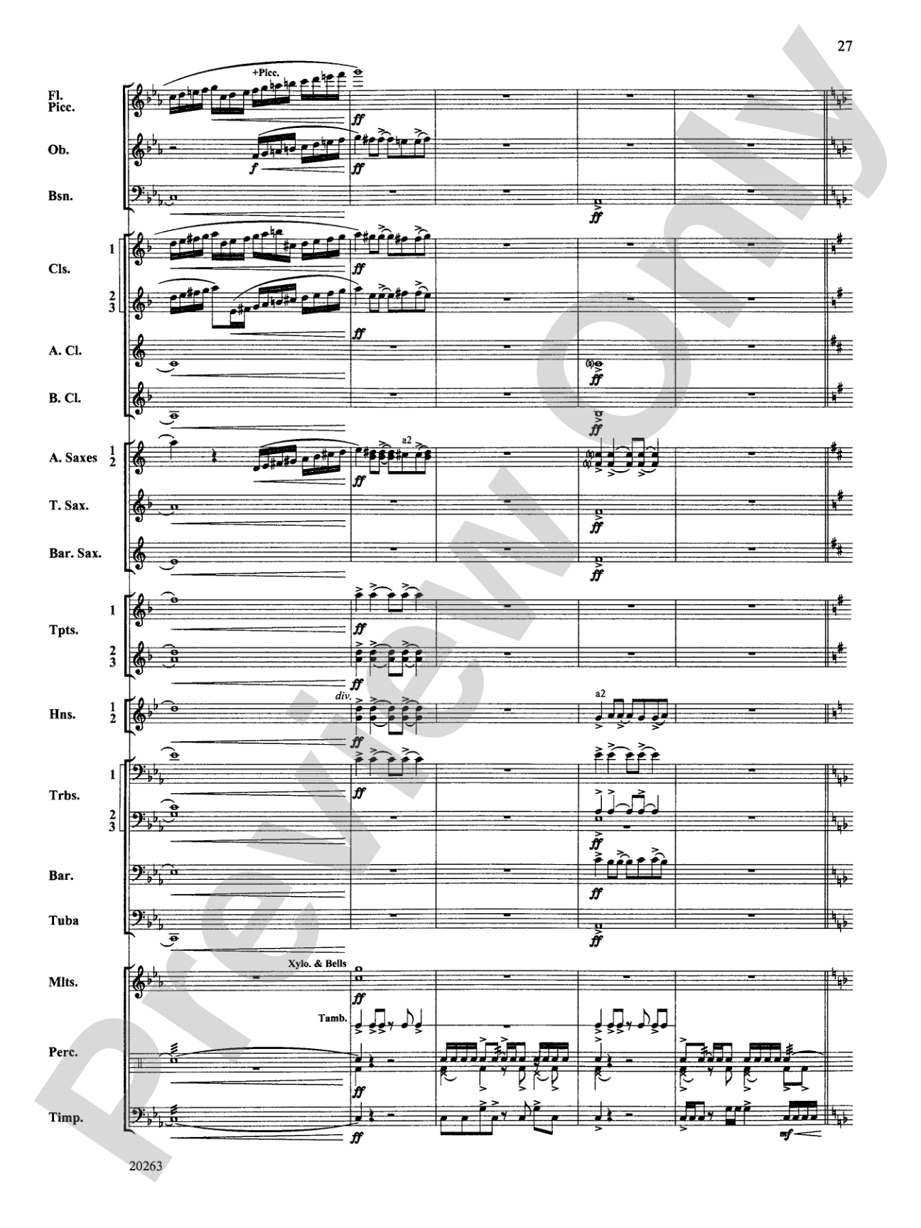 A Simple Celebration: Concert Band Conductor Score & Parts