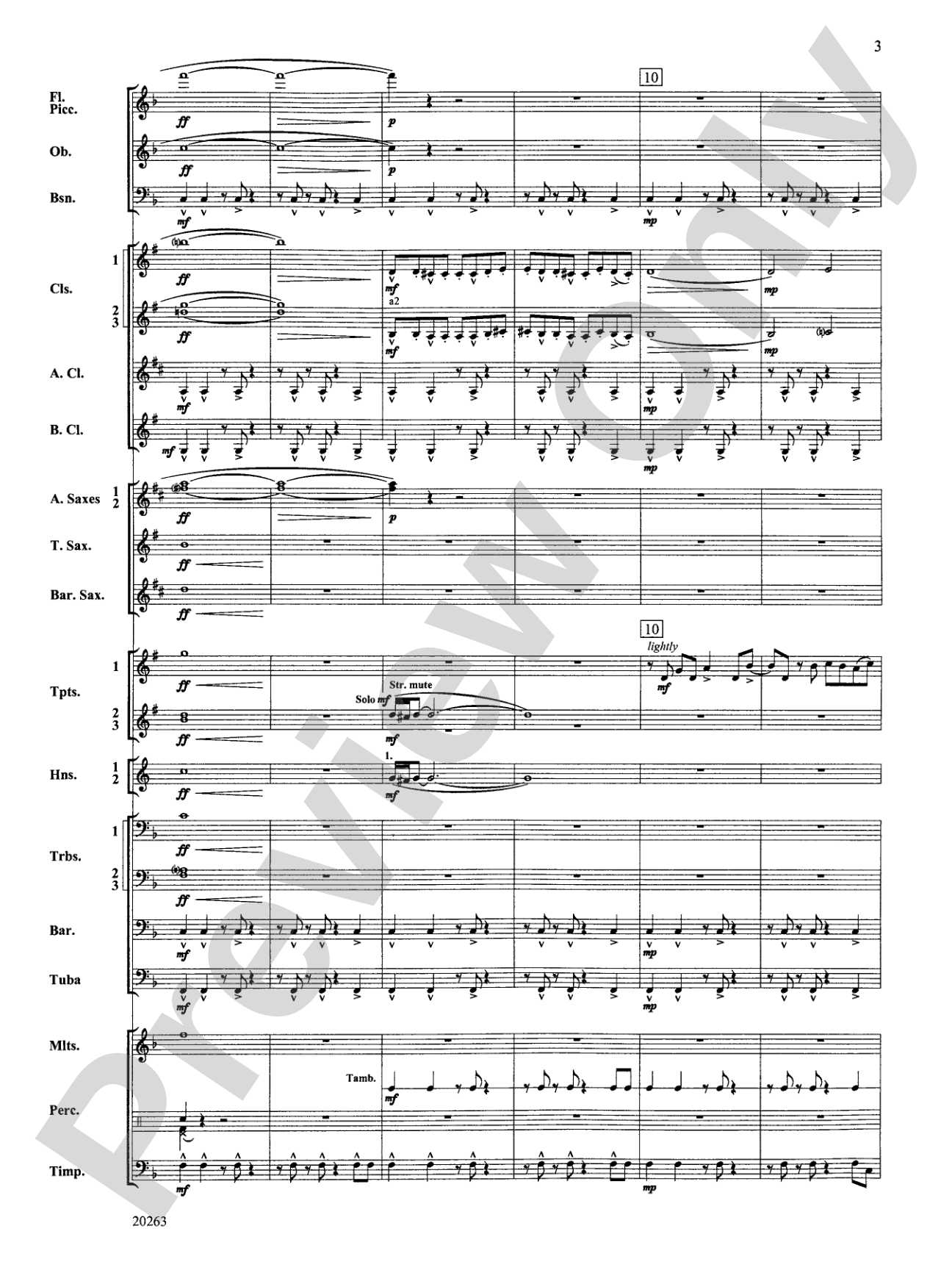A Simple Celebration: Concert Band Conductor Score & Parts