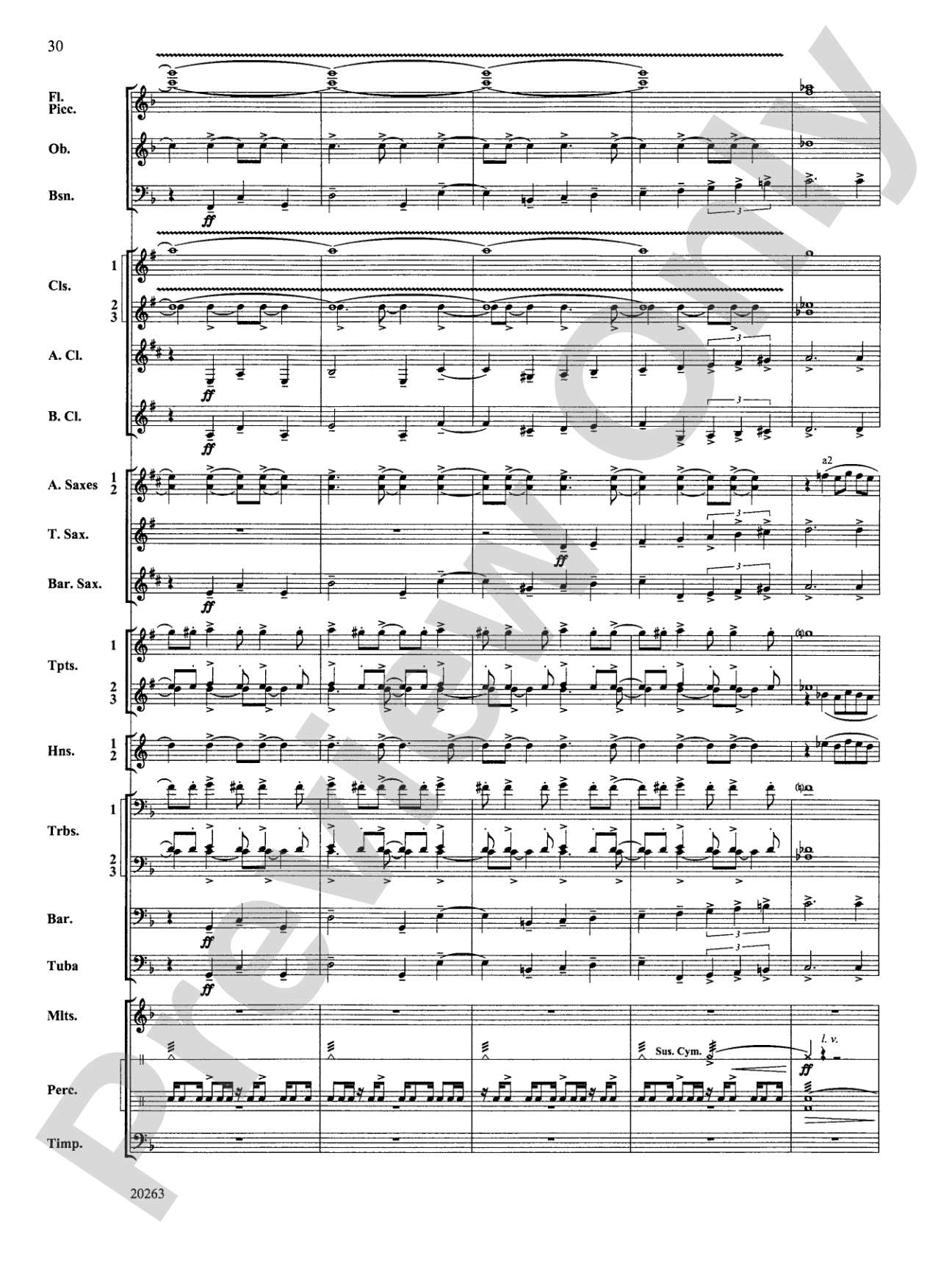A Simple Celebration: Concert Band Conductor Score & Parts