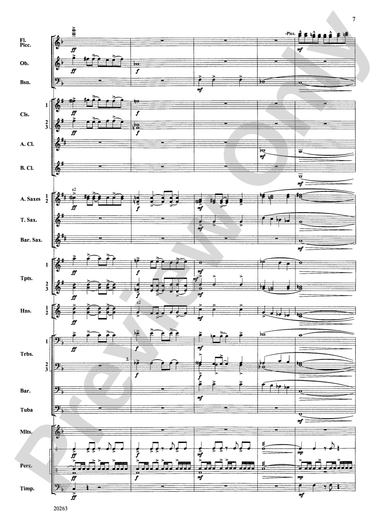 A Simple Celebration: Concert Band Conductor Score & Parts