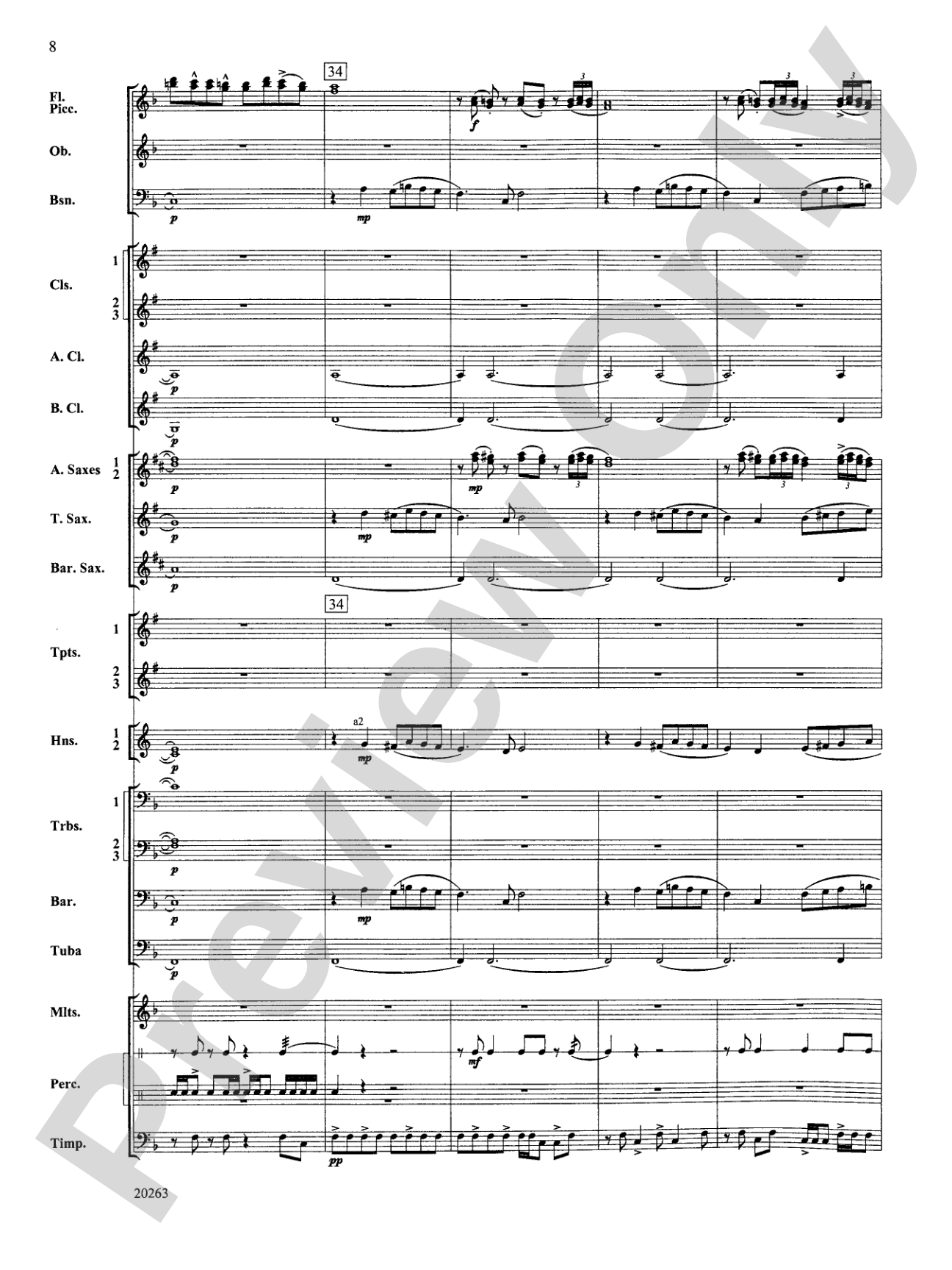 A Simple Celebration: Concert Band Conductor Score & Parts