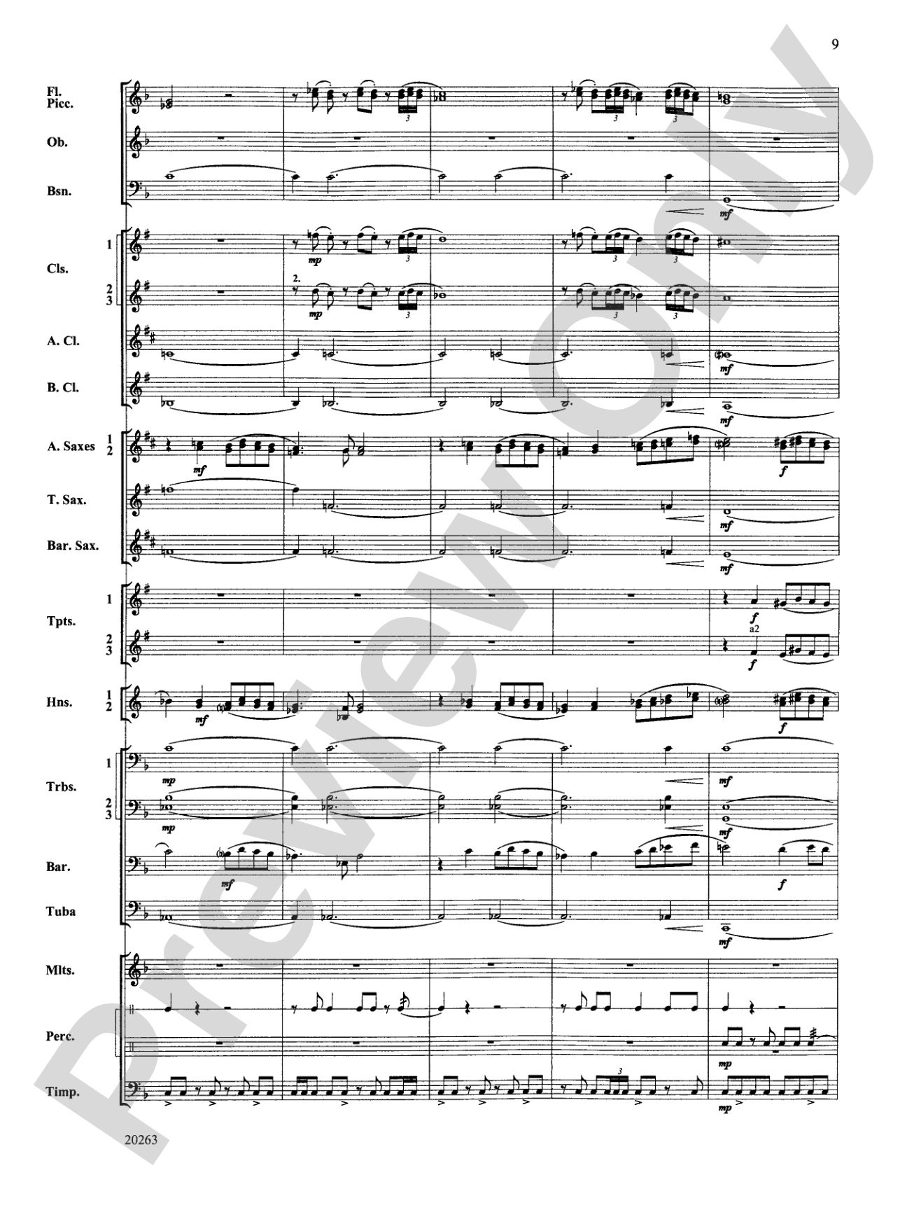 A Simple Celebration: Concert Band Conductor Score & Parts