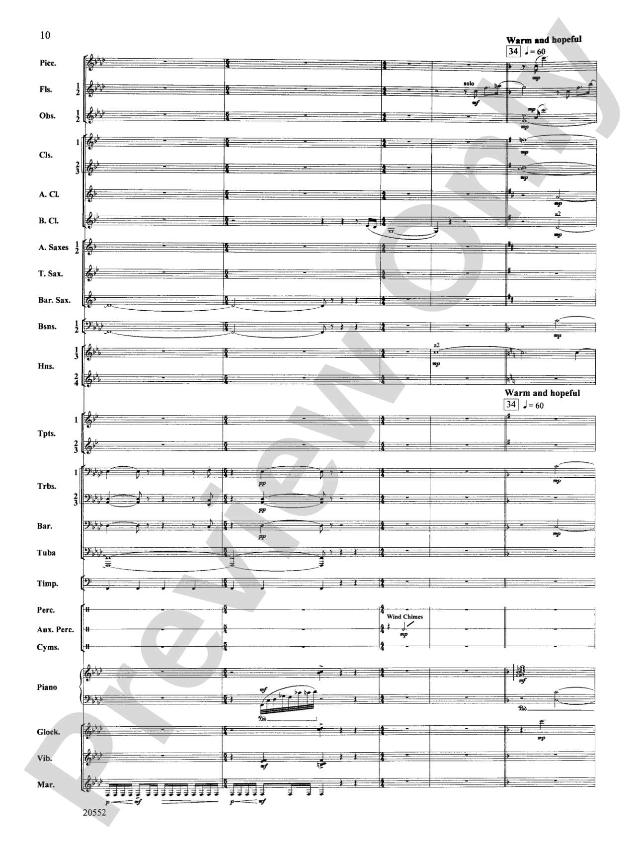 Chiaroscuro: Concert Band Conductor Score & Parts