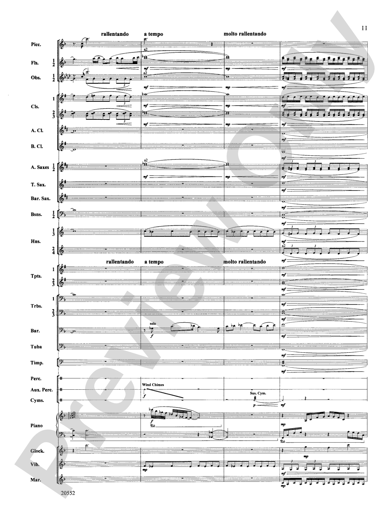 Chiaroscuro: Concert Band Conductor Score & Parts