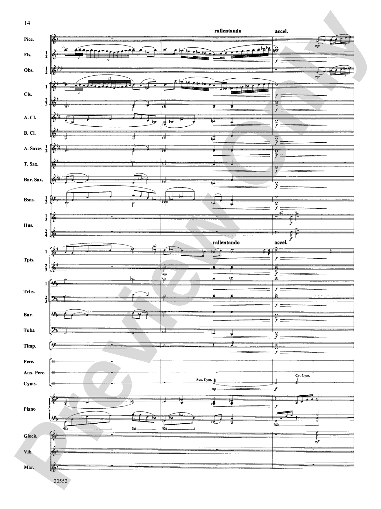 Chiaroscuro: Concert Band Conductor Score & Parts
