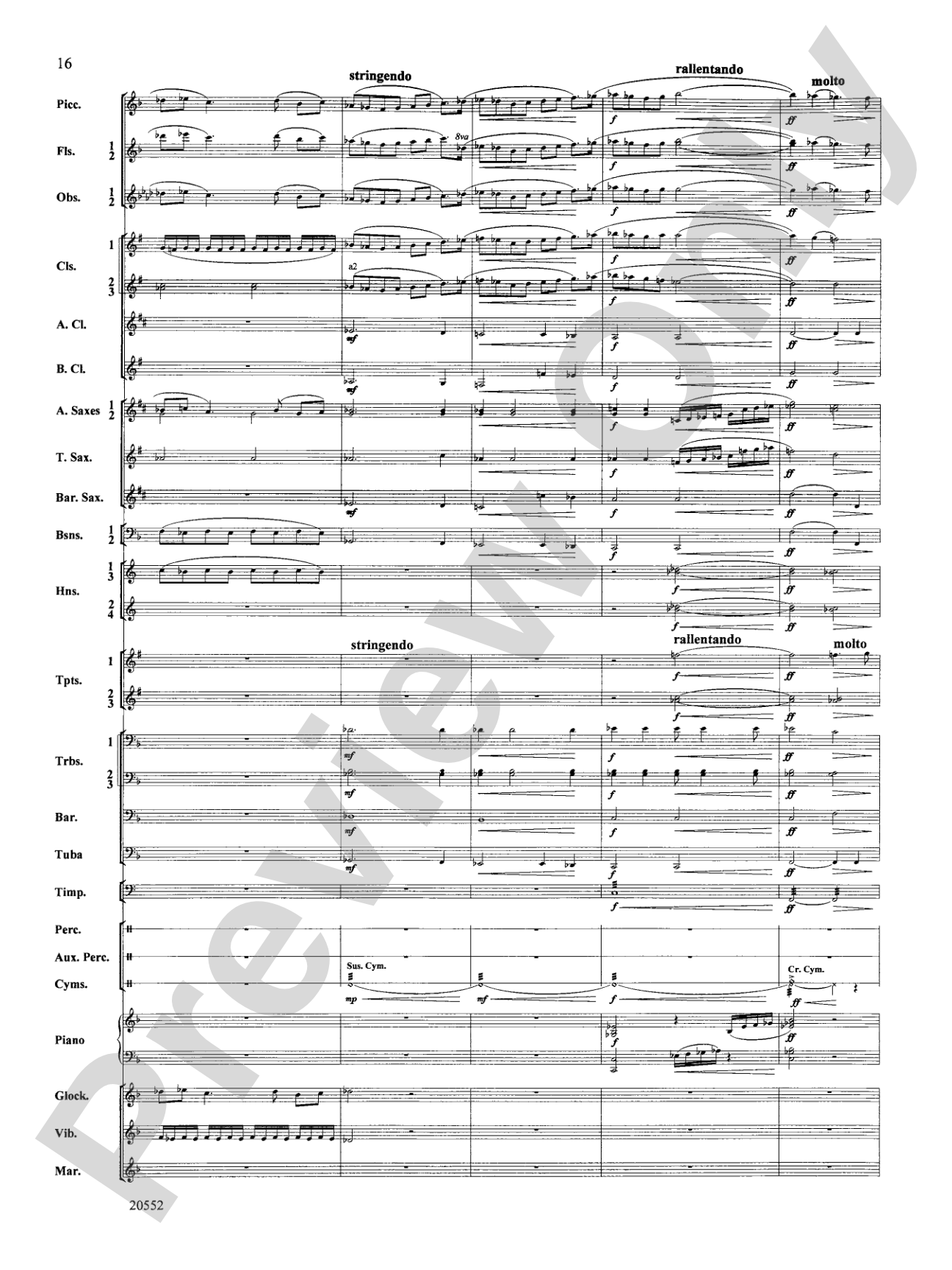 Chiaroscuro: Concert Band Conductor Score & Parts