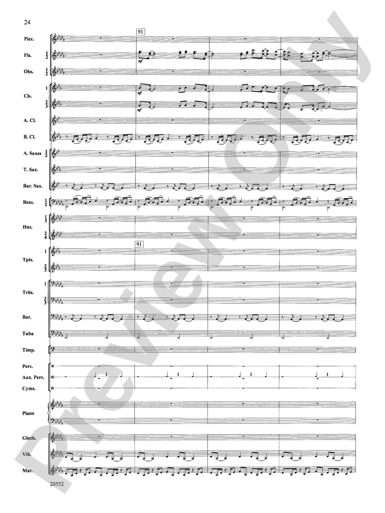 Chiaroscuro: Concert Band Conductor Score & Parts