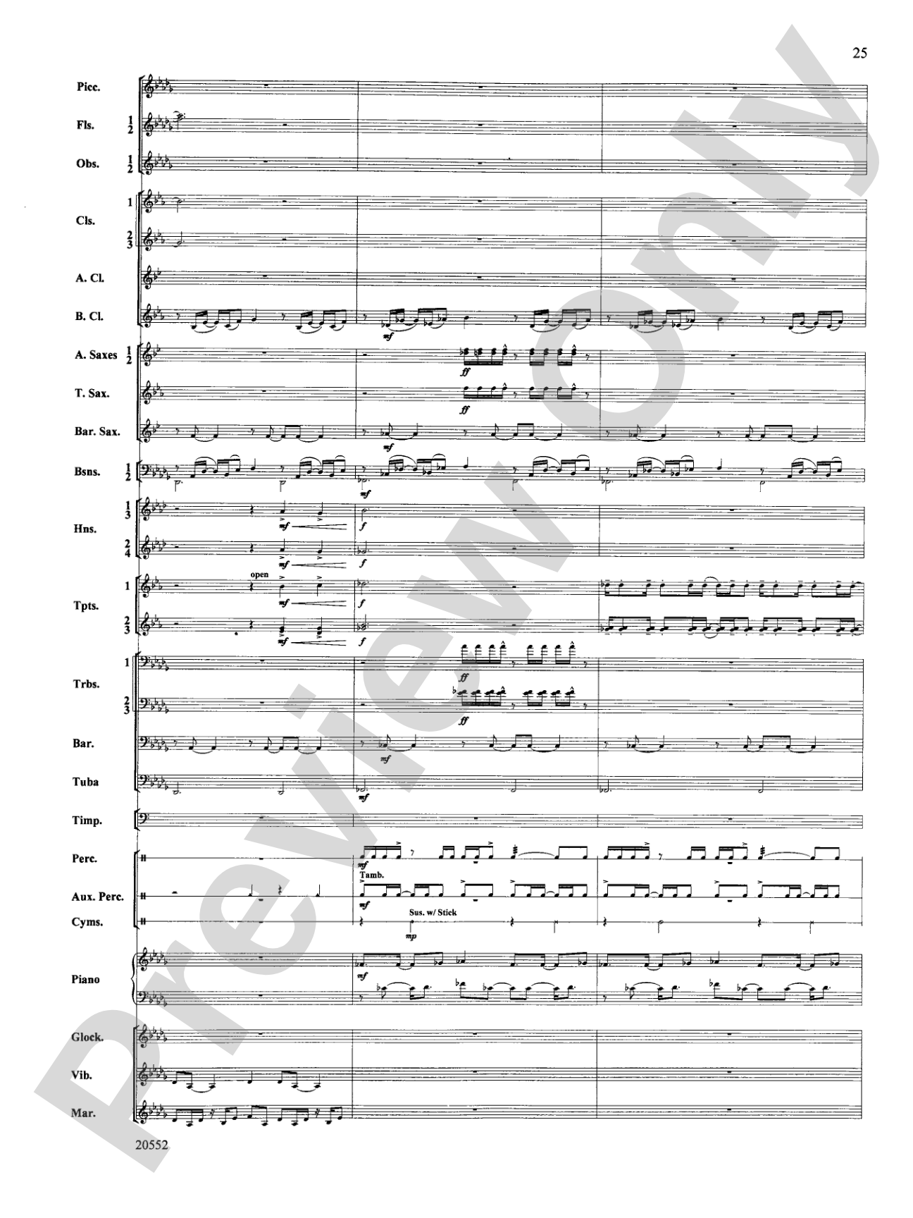 Chiaroscuro: Concert Band Conductor Score & Parts