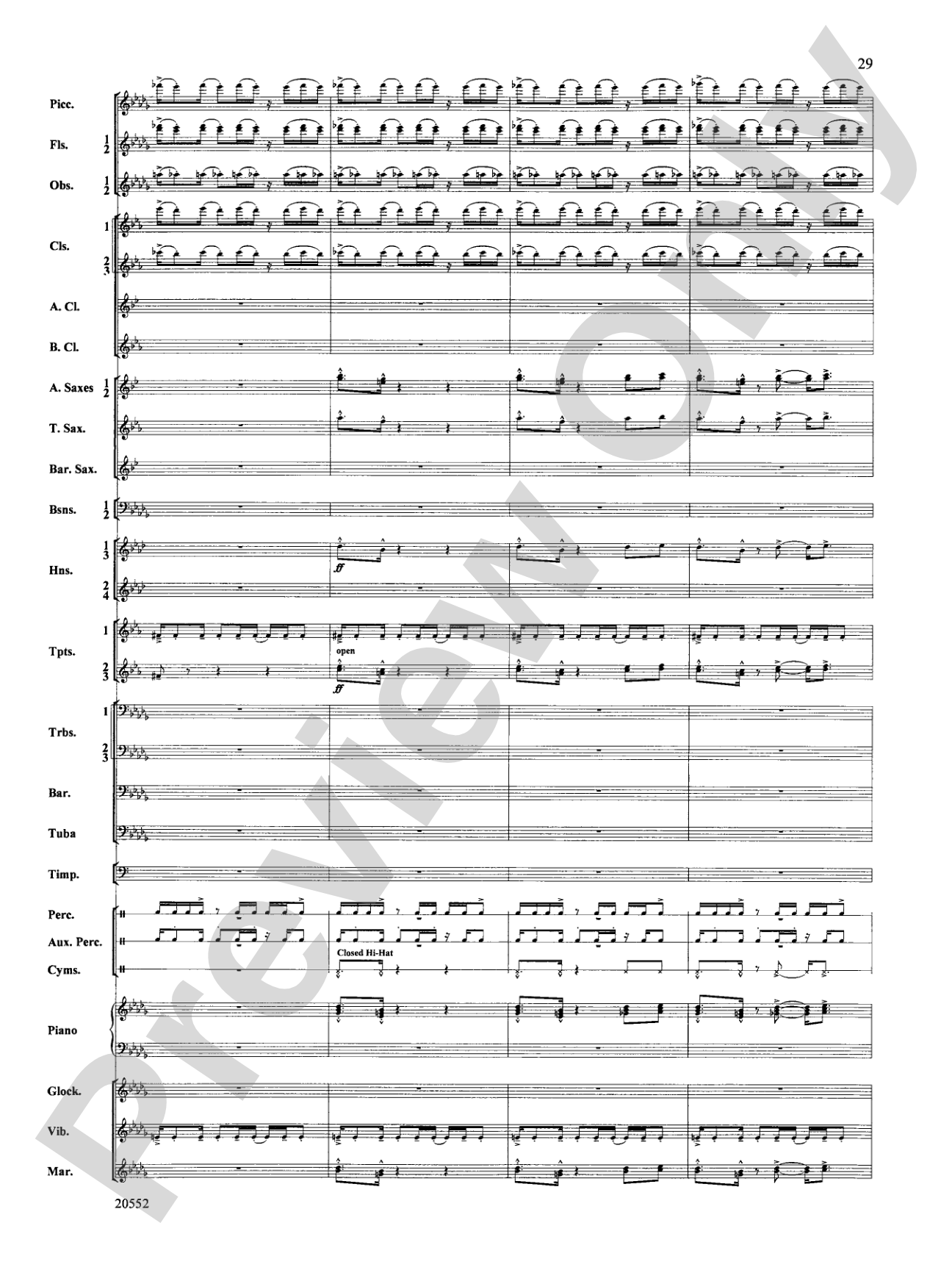 Chiaroscuro: Concert Band Conductor Score & Parts