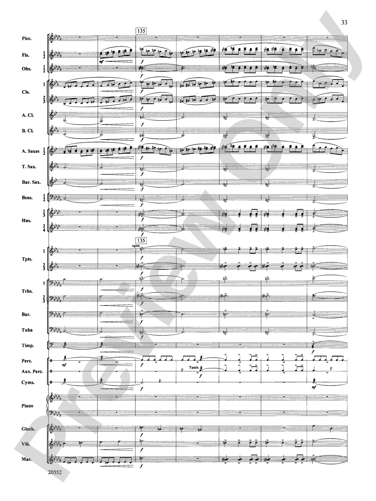 Chiaroscuro: Concert Band Conductor Score & Parts