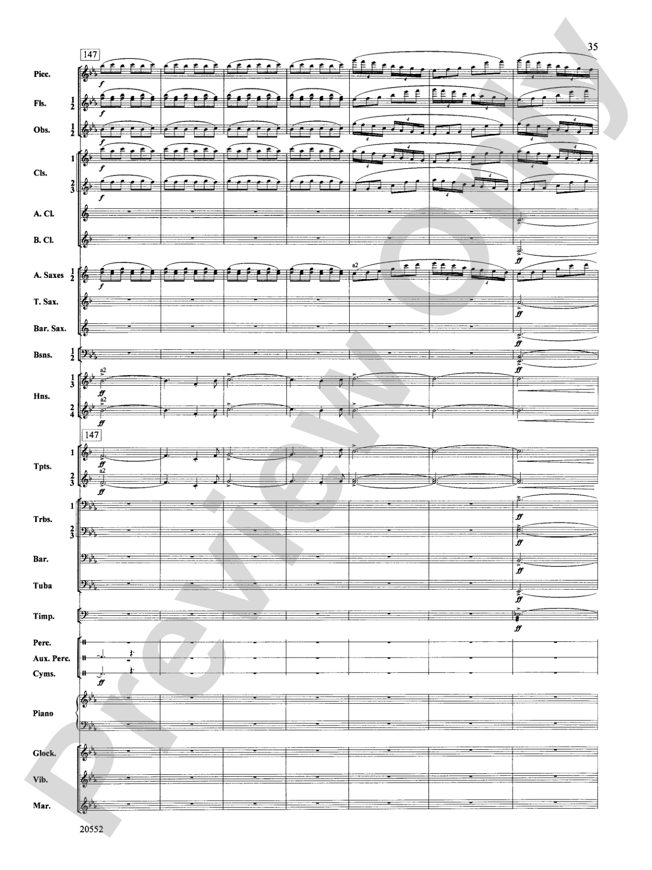 Chiaroscuro: Concert Band Conductor Score & Parts