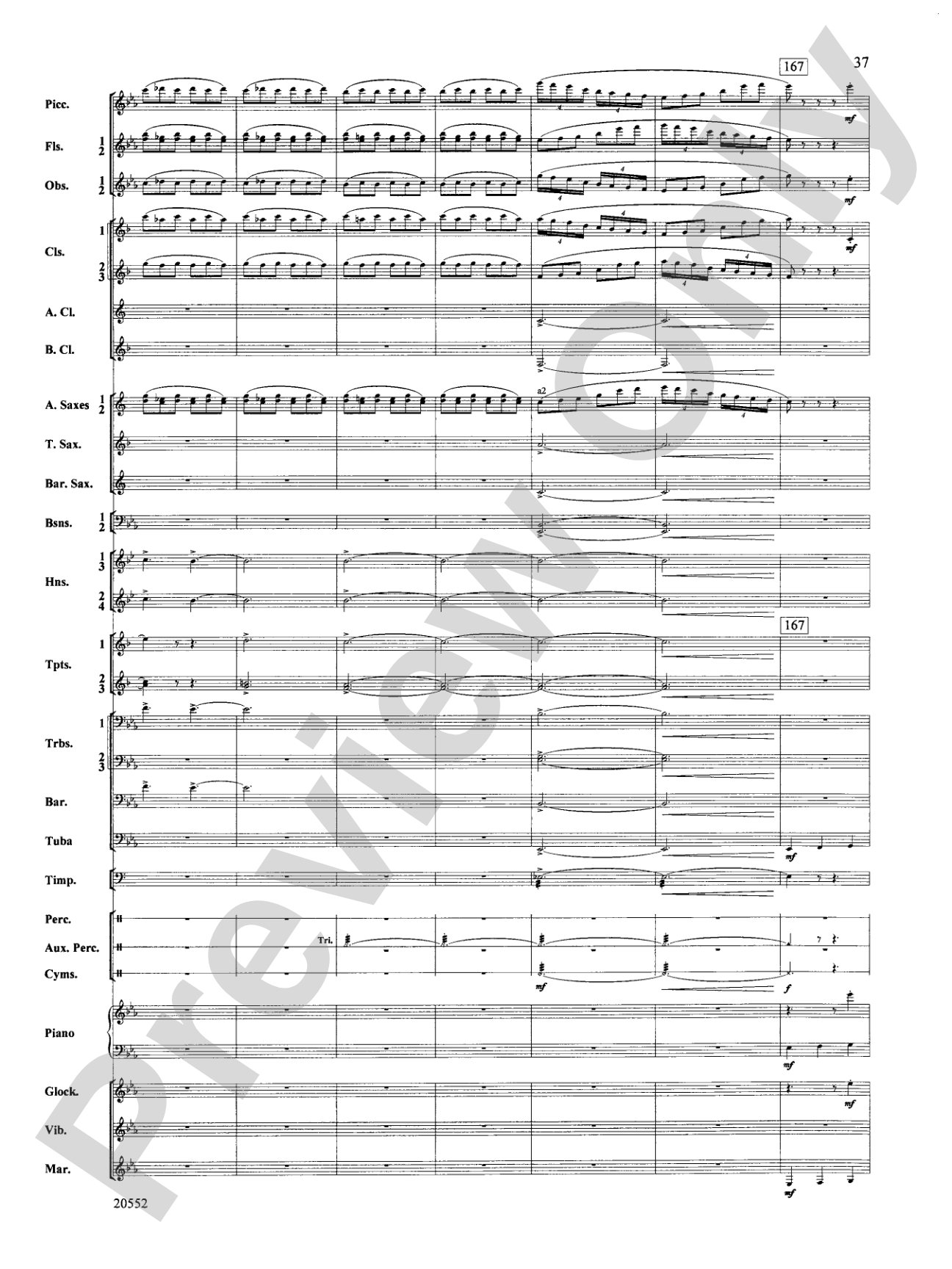 Chiaroscuro: Concert Band Conductor Score & Parts