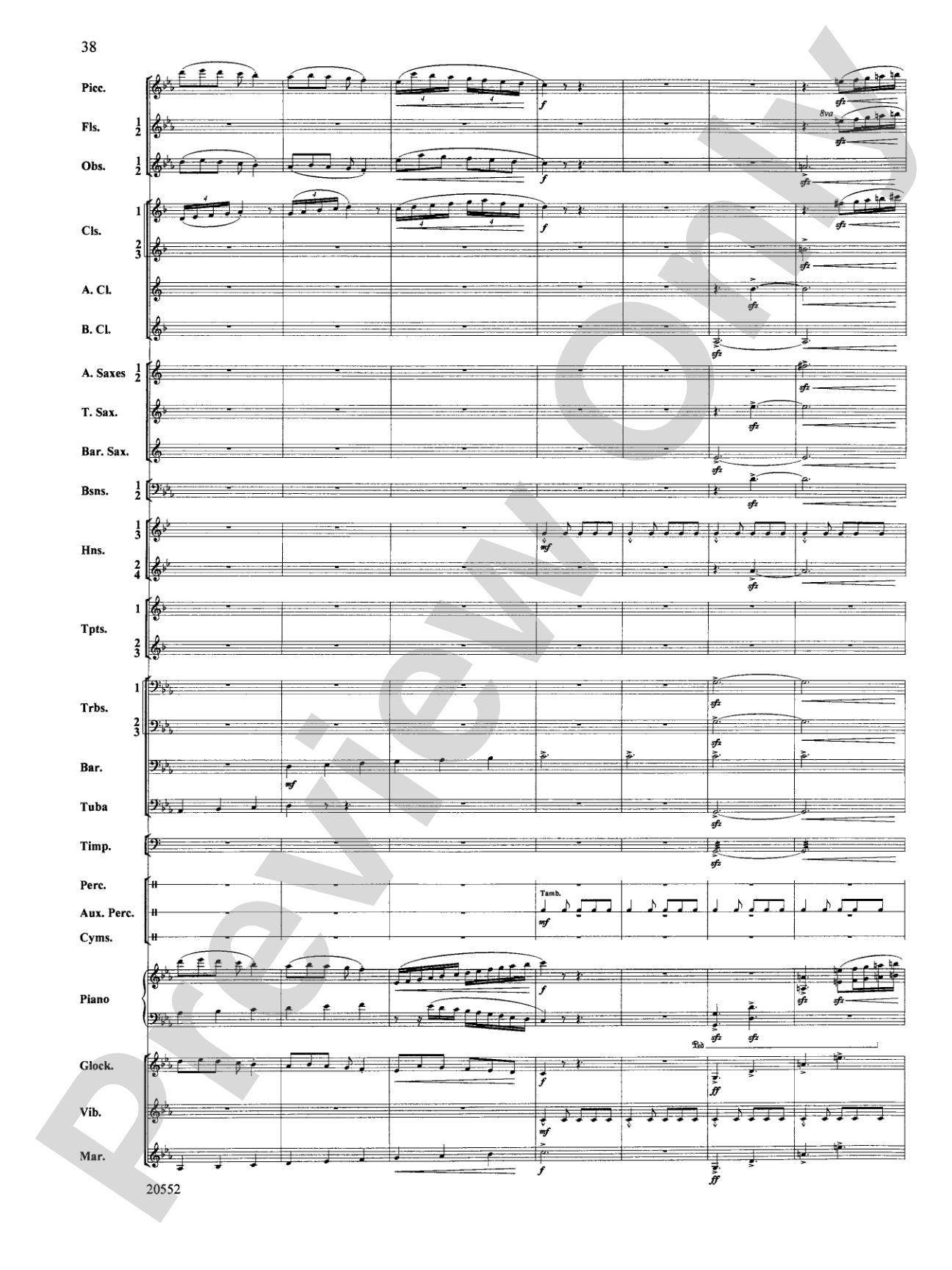 Chiaroscuro: Concert Band Conductor Score & Parts