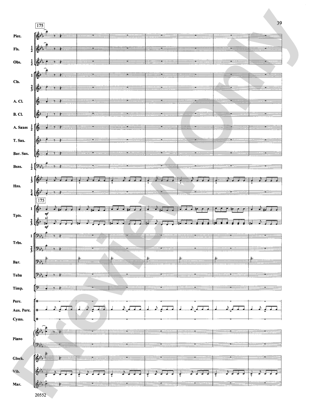 Chiaroscuro: Concert Band Conductor Score & Parts