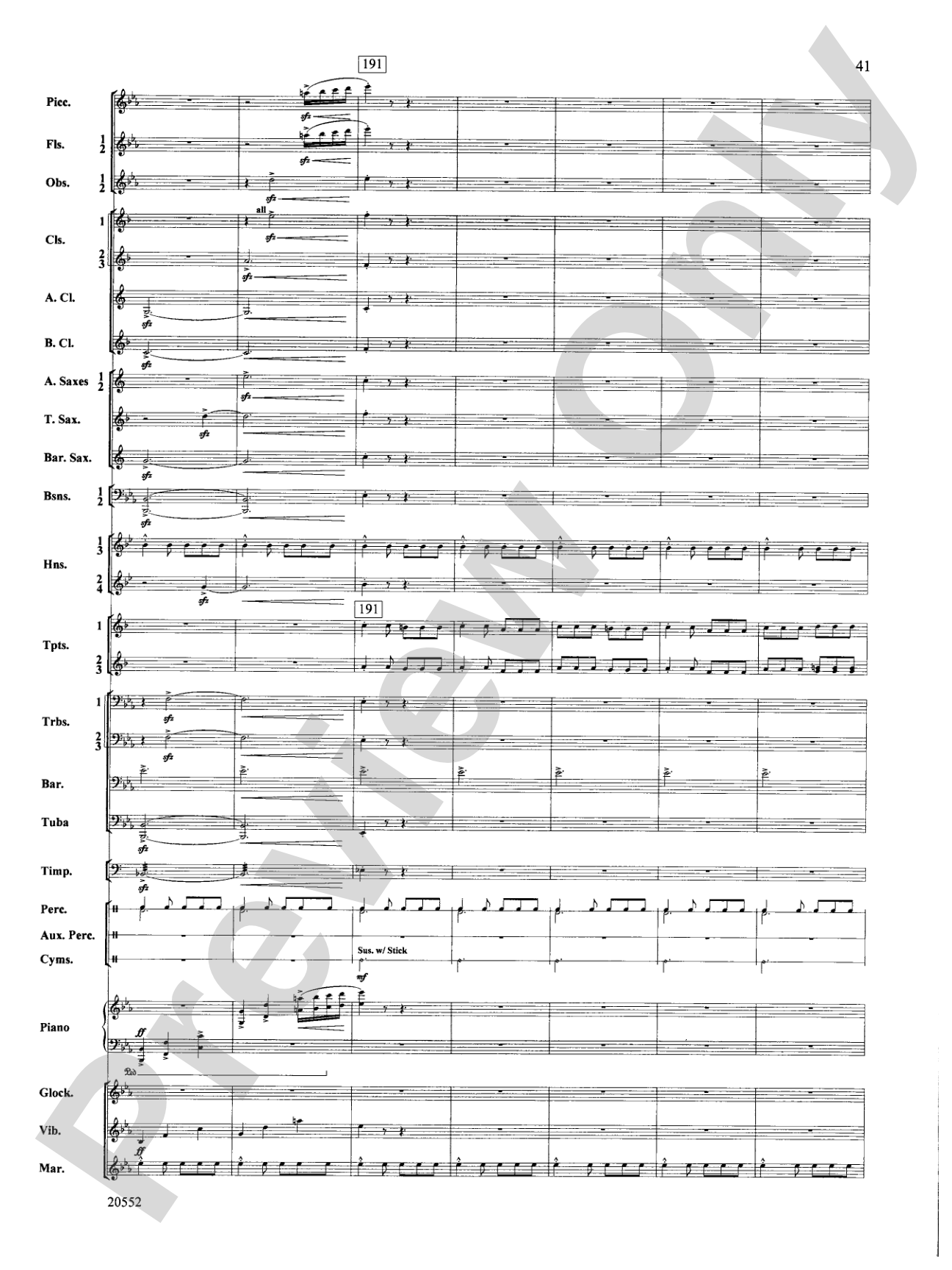 Chiaroscuro: Concert Band Conductor Score & Parts