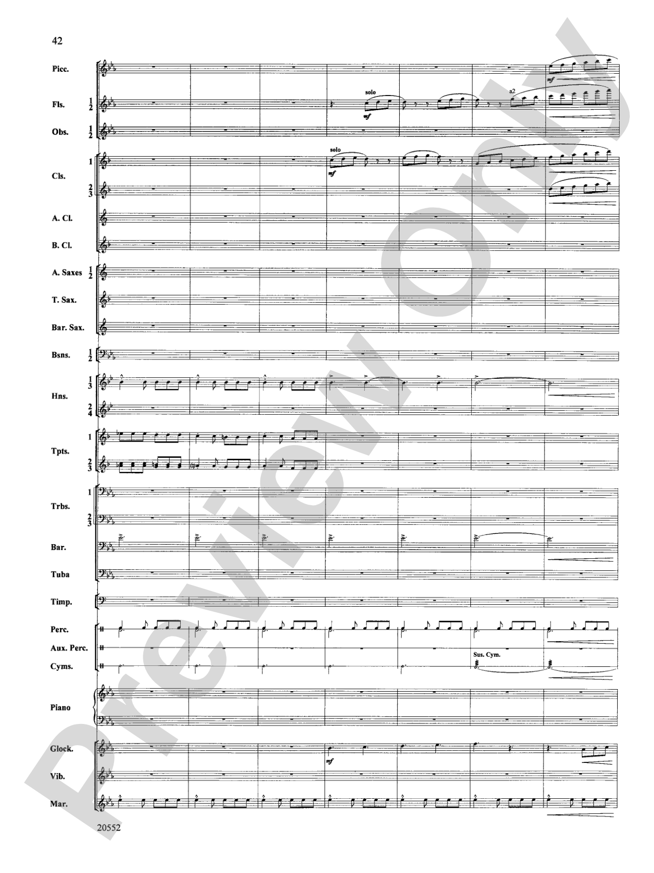 Chiaroscuro: Concert Band Conductor Score & Parts