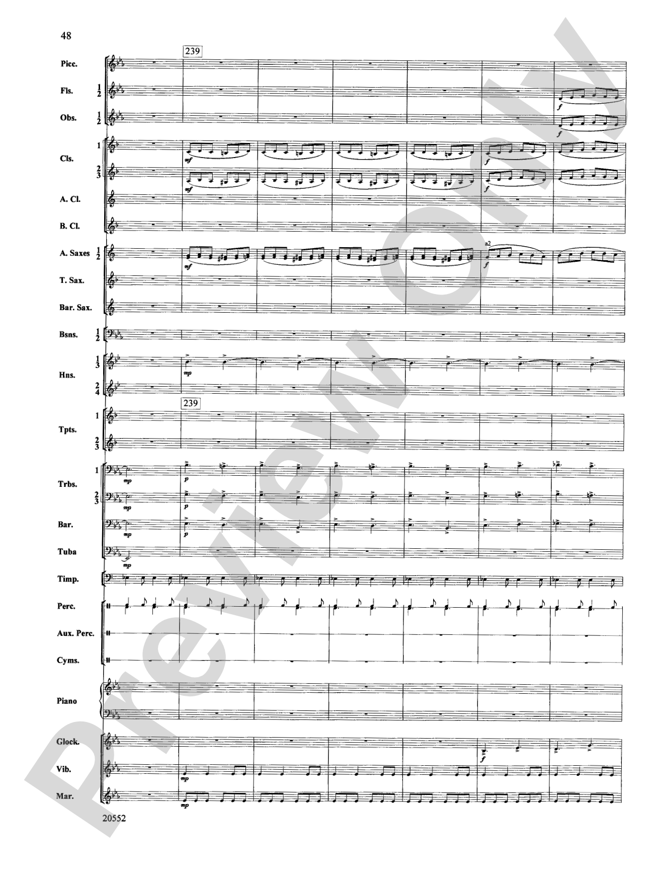 Chiaroscuro: Concert Band Conductor Score & Parts