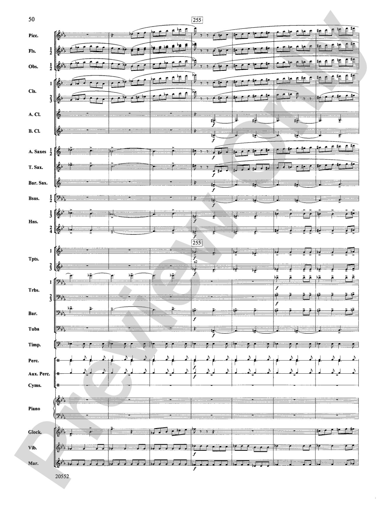 Chiaroscuro: Concert Band Conductor Score & Parts