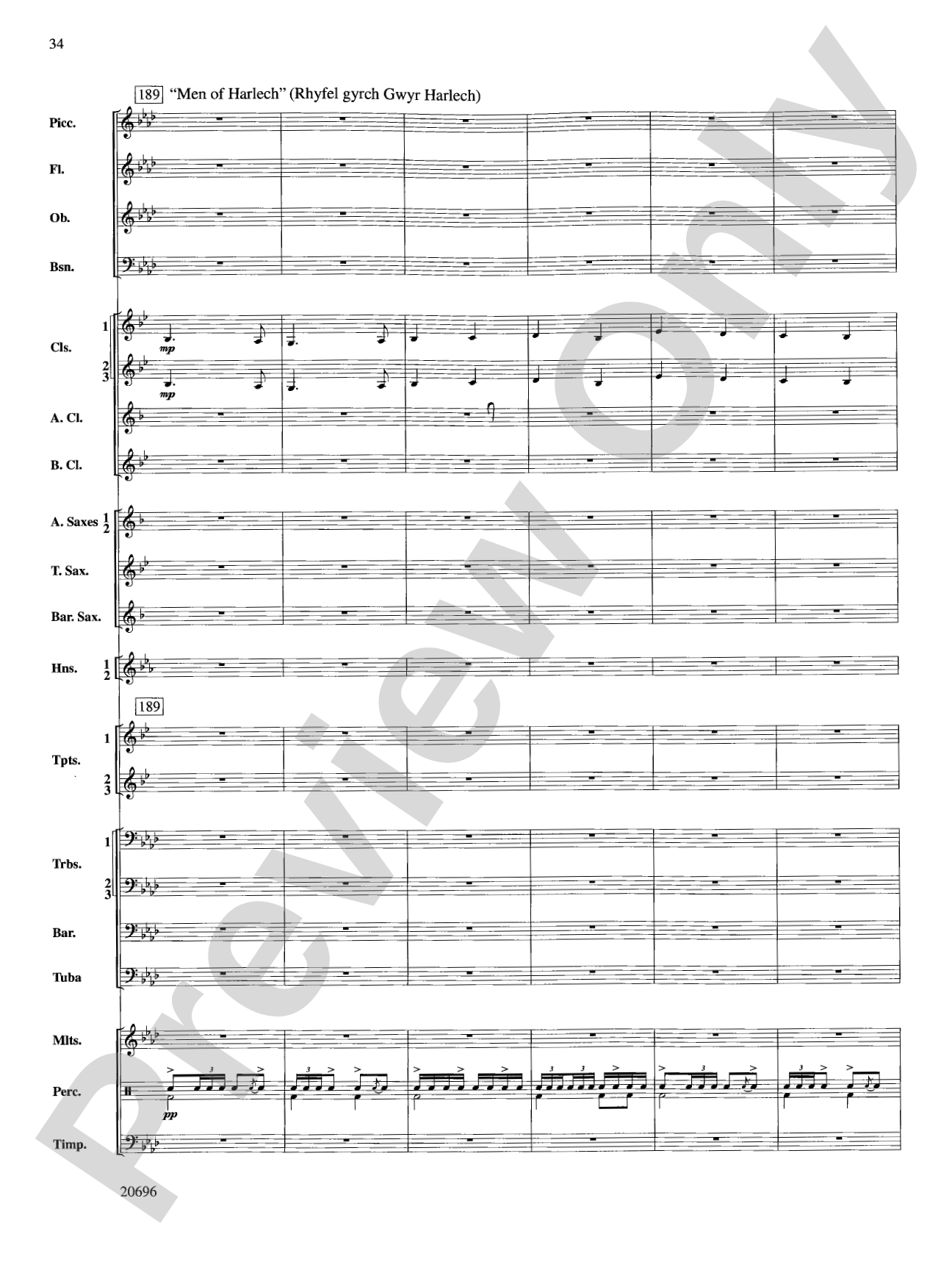 Welsh Ayres & Dances: Concert Band Conductor Score & Parts