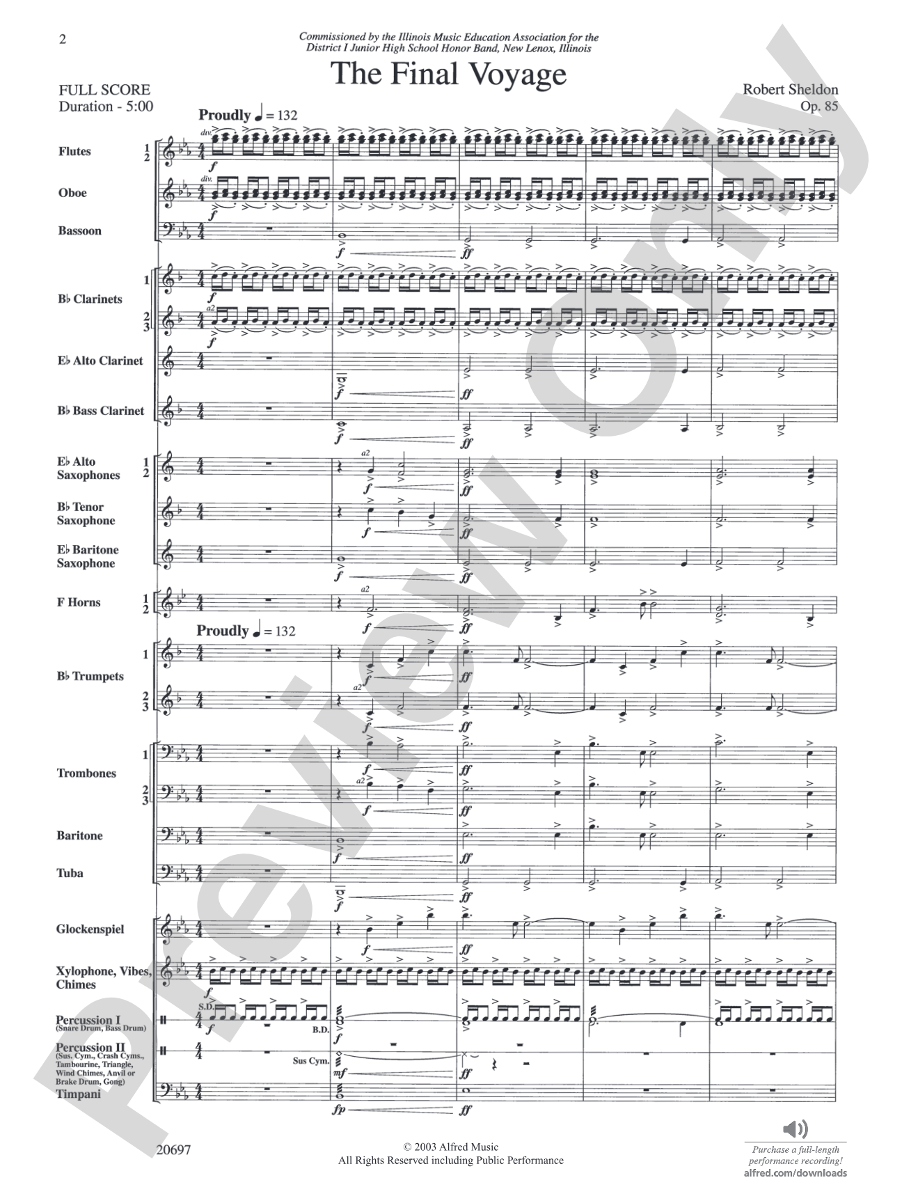 The Final Voyage: Concert Band Conductor Score & Parts