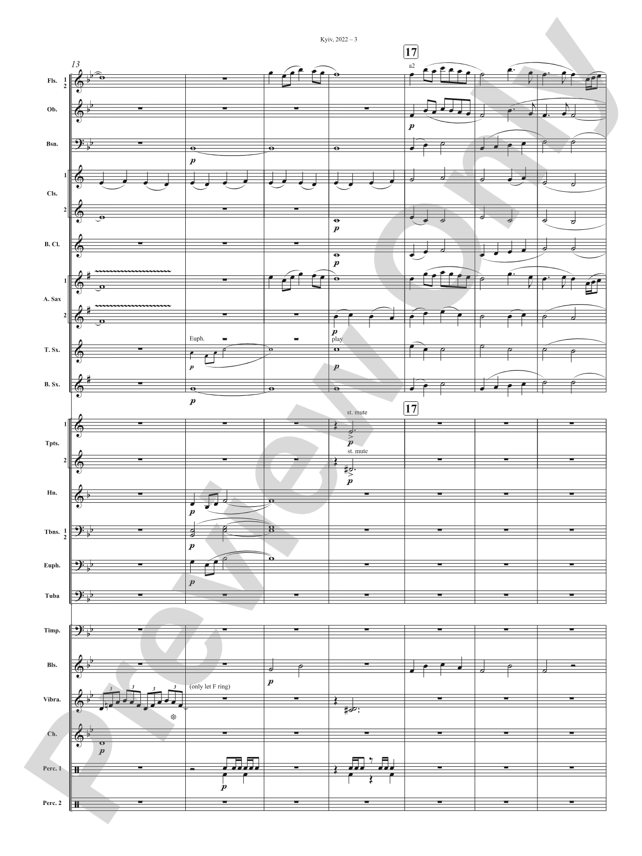 Kyiv, 2022: Concert Band Conductor Score & Parts
